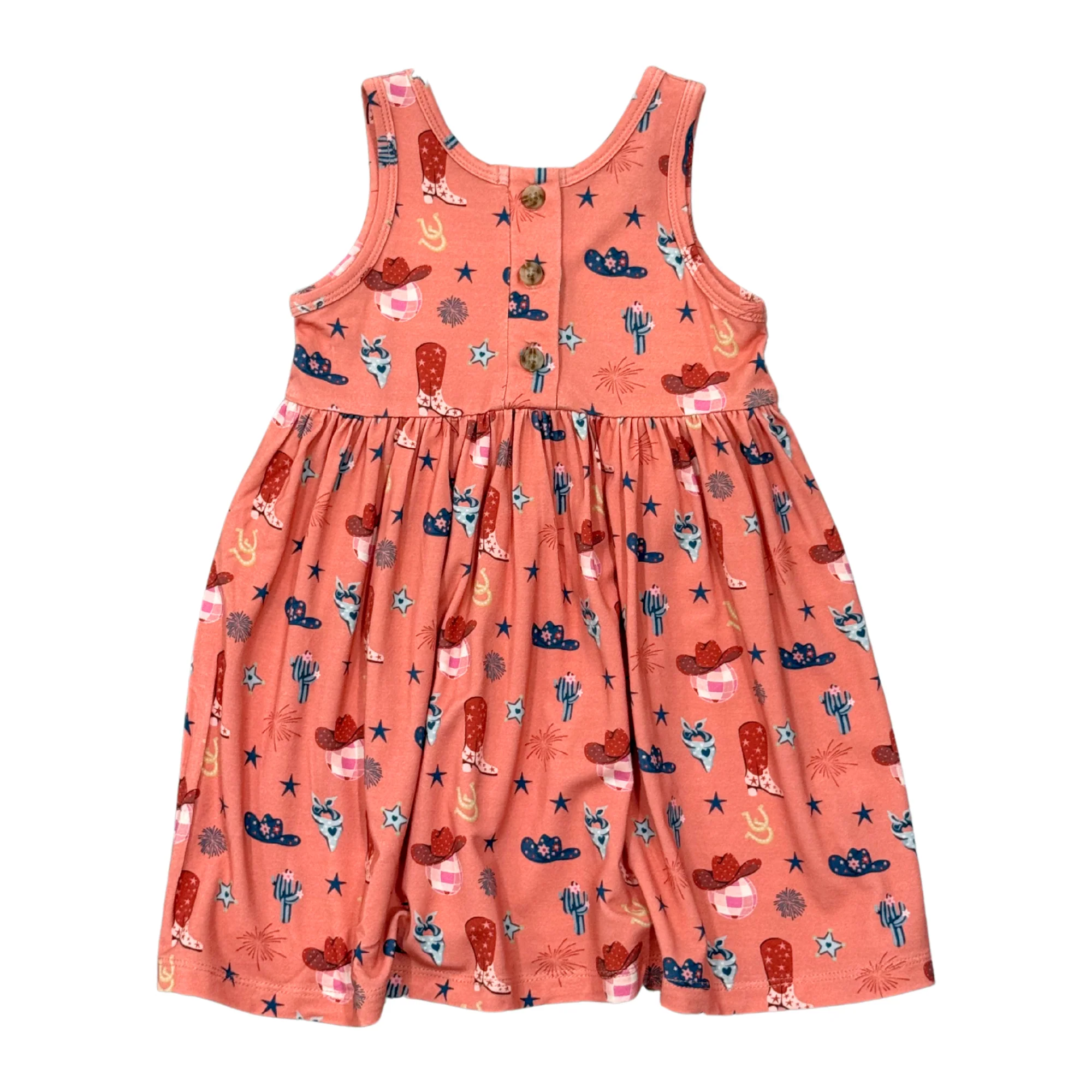 American Cowgirl Henley Tank Dress