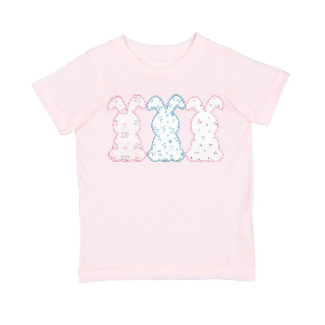 Ballet Floral Bunny Patch Easter Short Sleeve T-Shirt