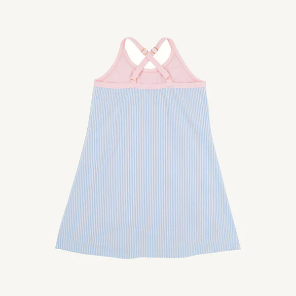 Beale Street Blue Seersucker PinkPrepletic™ Little Miss Tennis Dress - Image 2