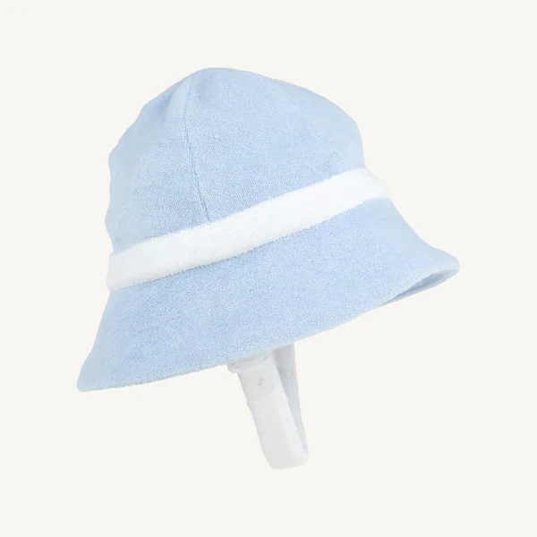 Beale Street Blue/Worth Ave White Henry's Boating Bucket Hat- Terrycloth