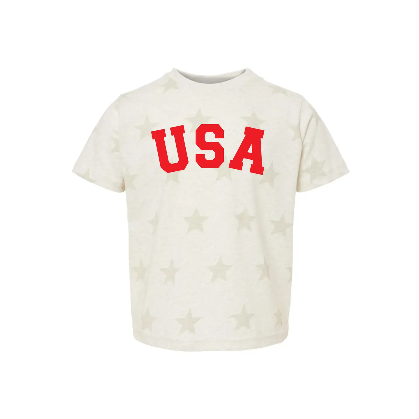 USA Stars Print T-Shirt