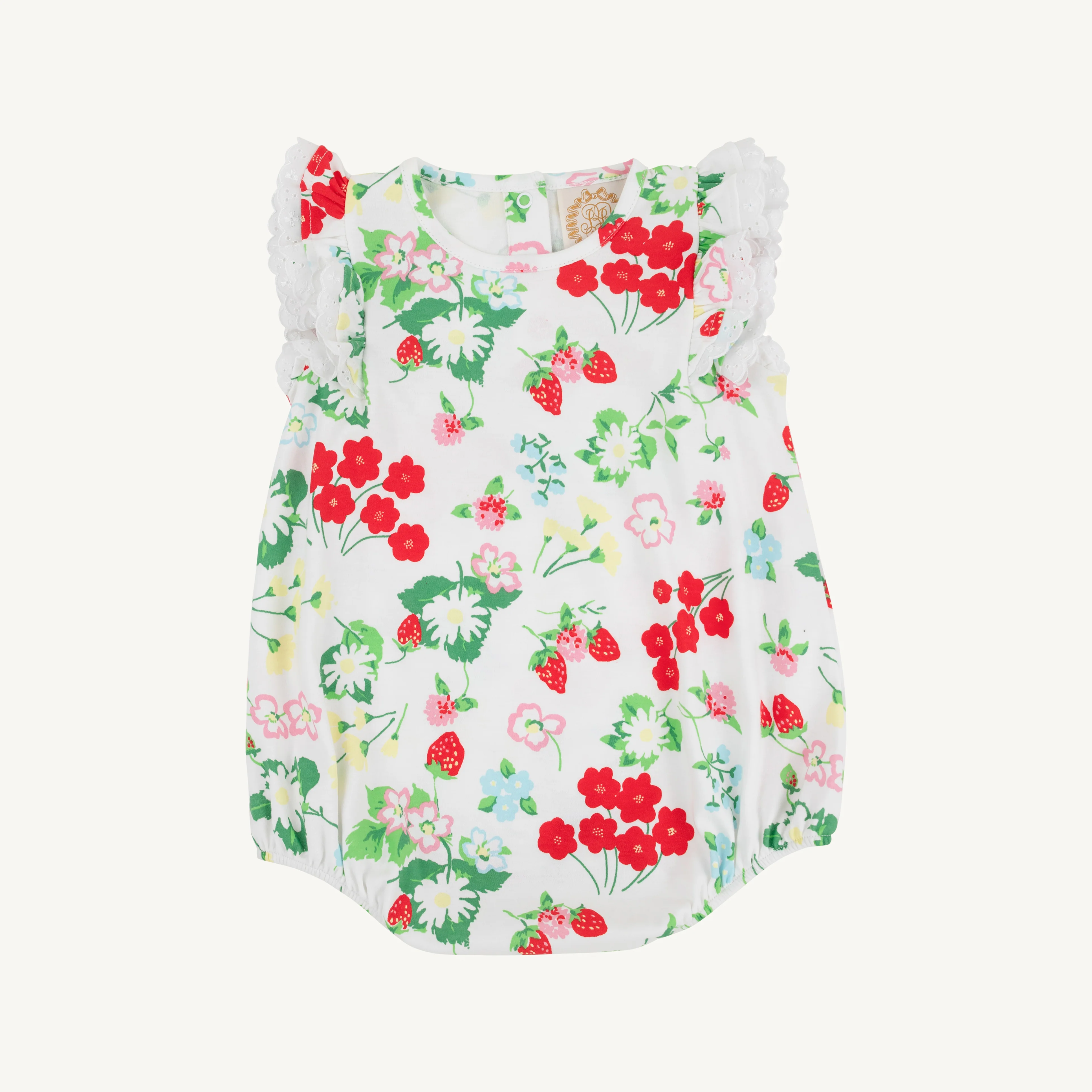 Berry Sweet/Worth Ave White Ruehling Ruffle Bubble