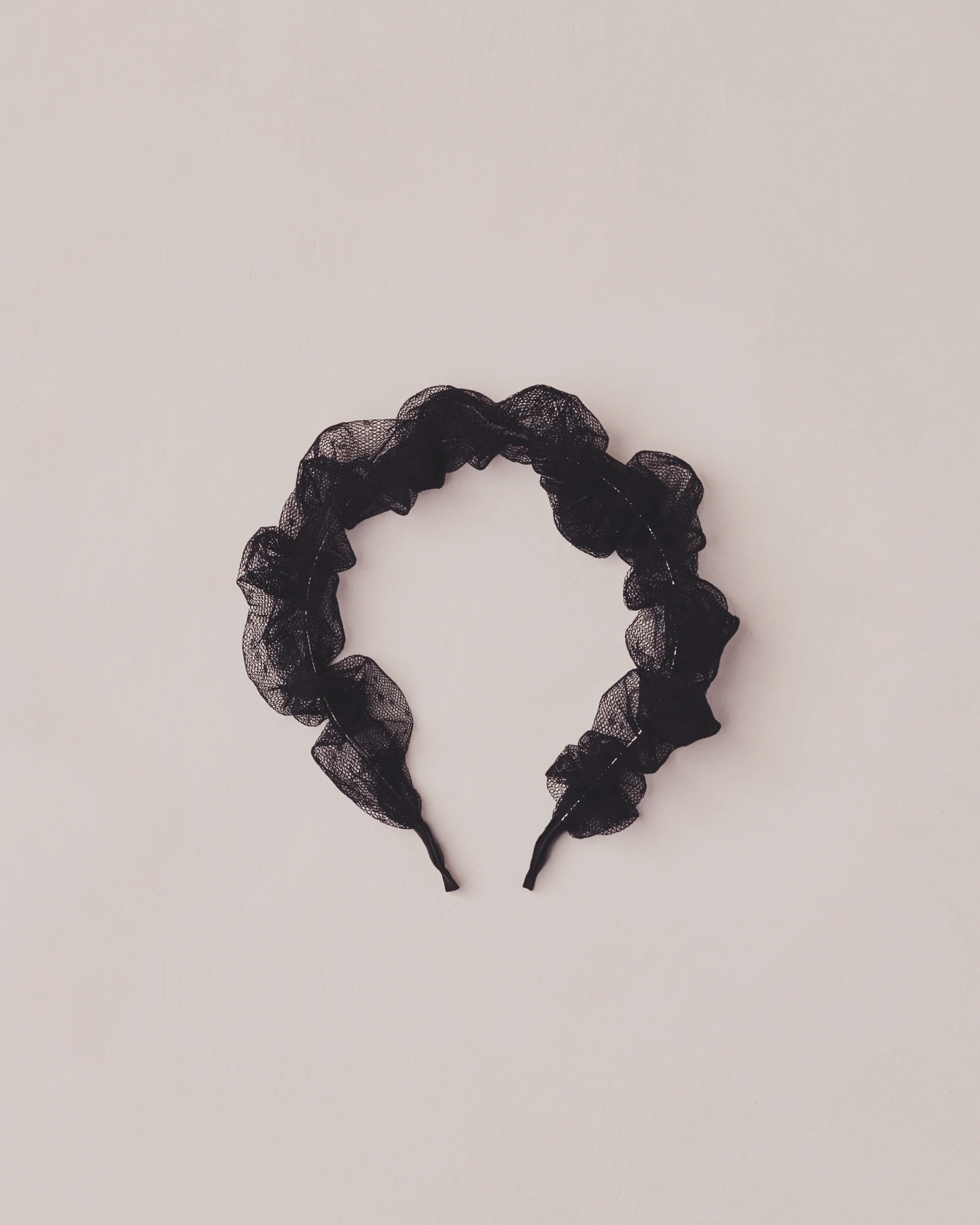 Black Gathered Headband