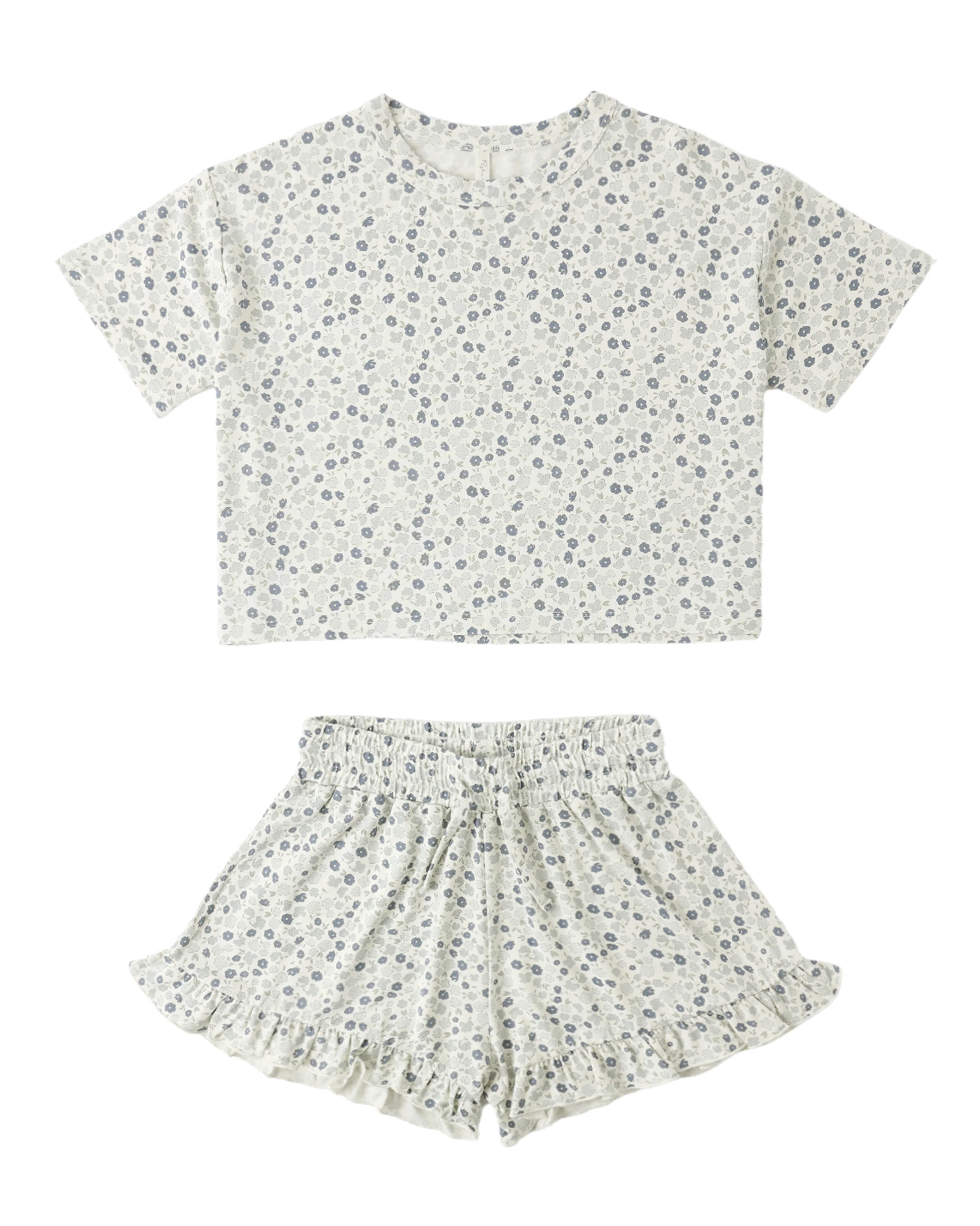 Blue Ditsy Mosie Set