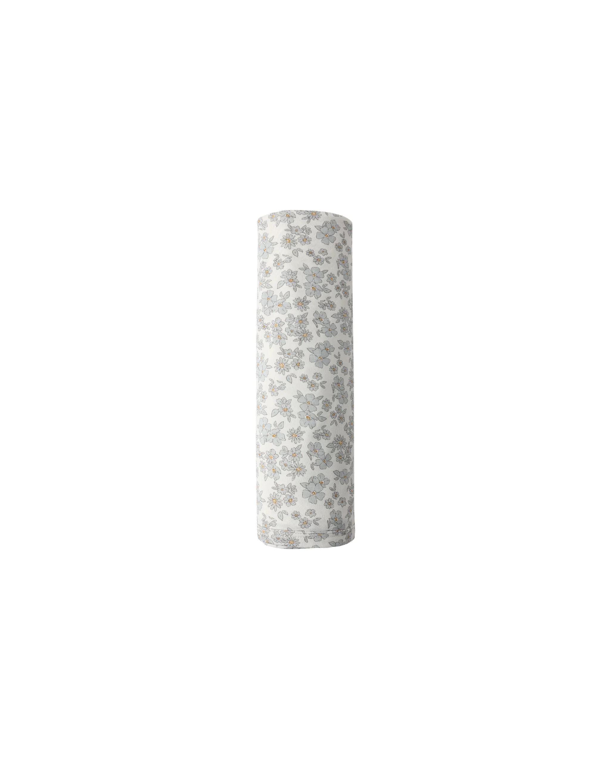 Blue Floral Bamboo Swaddle
