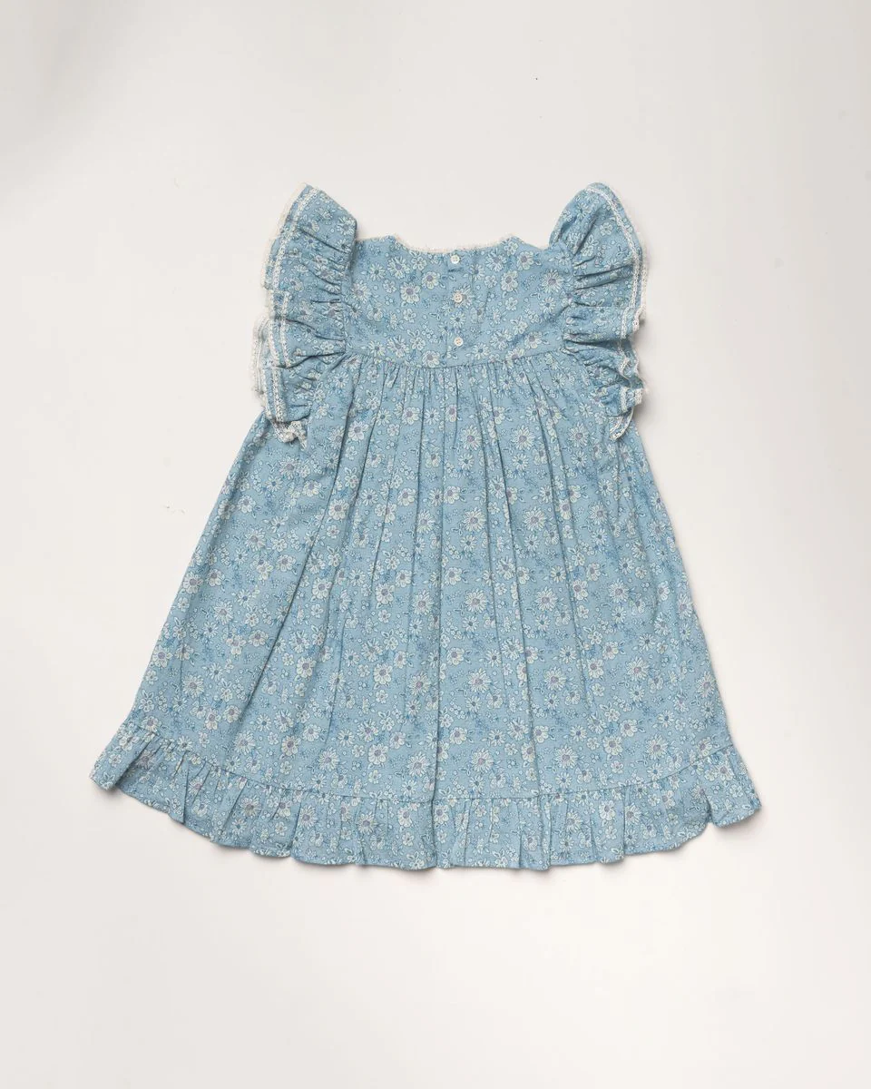 Blue Floral Sita Dress - Image 2