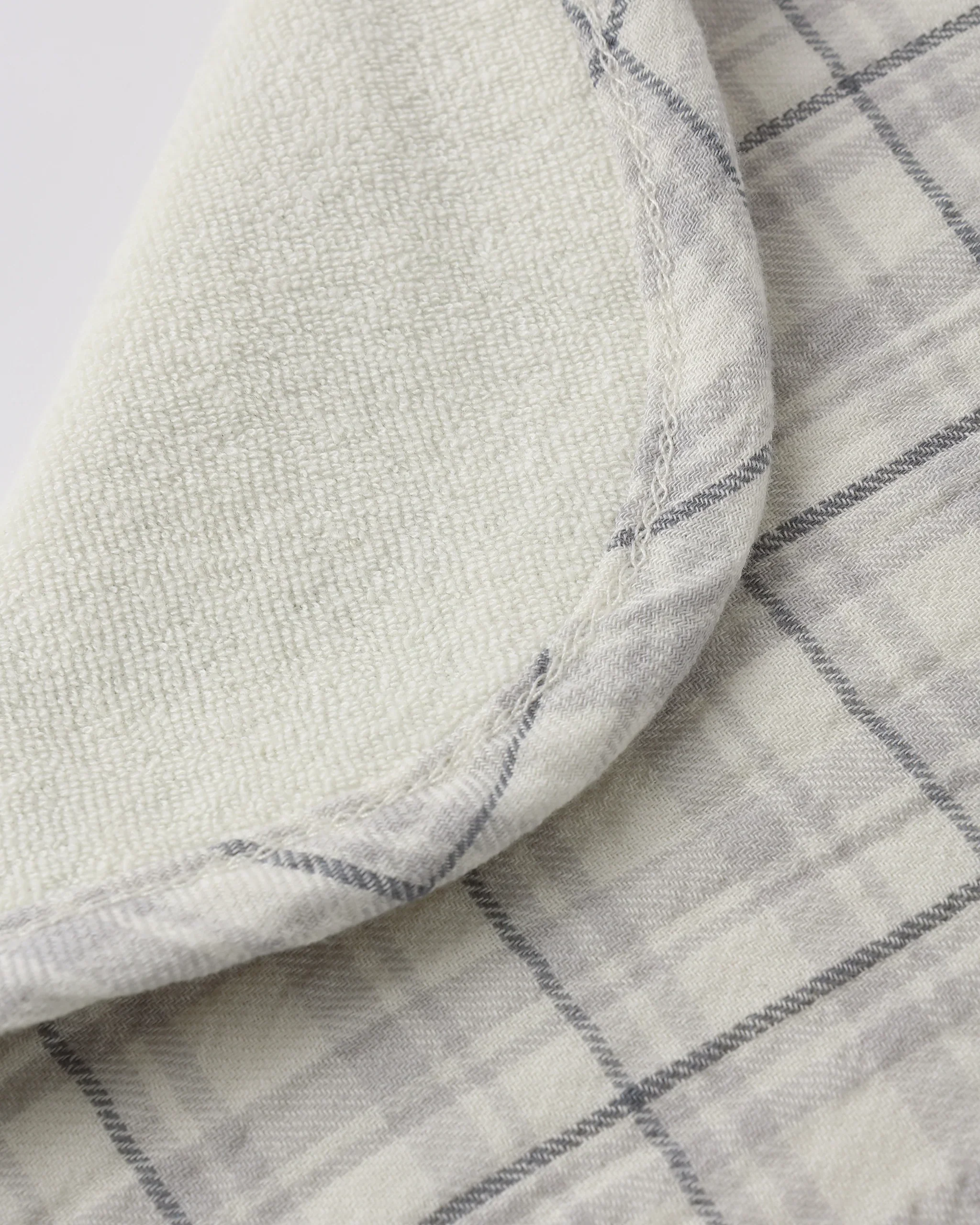 Blue Plaid Woven Tie Bib - Image 2