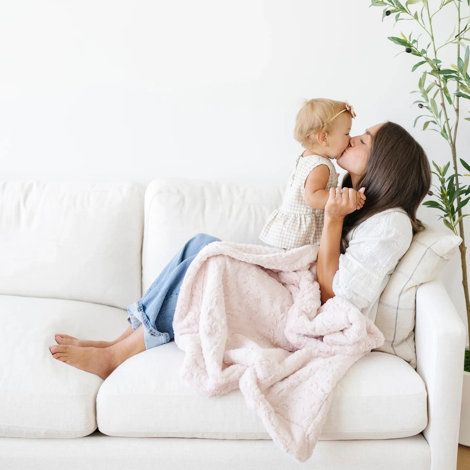 Blush Dream Receiving Blankets - Image 2