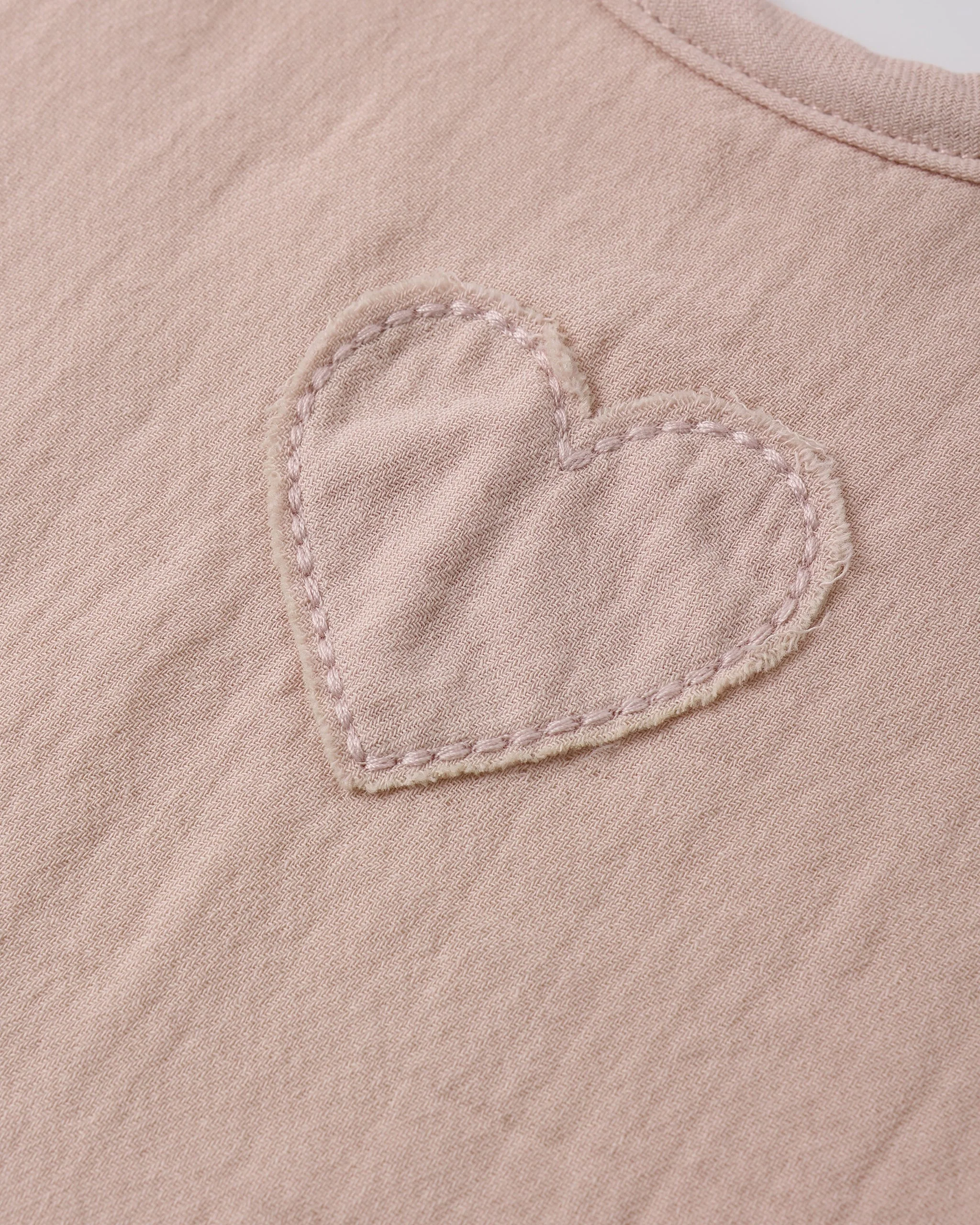 Blush Woven Tie Bib - Image 2