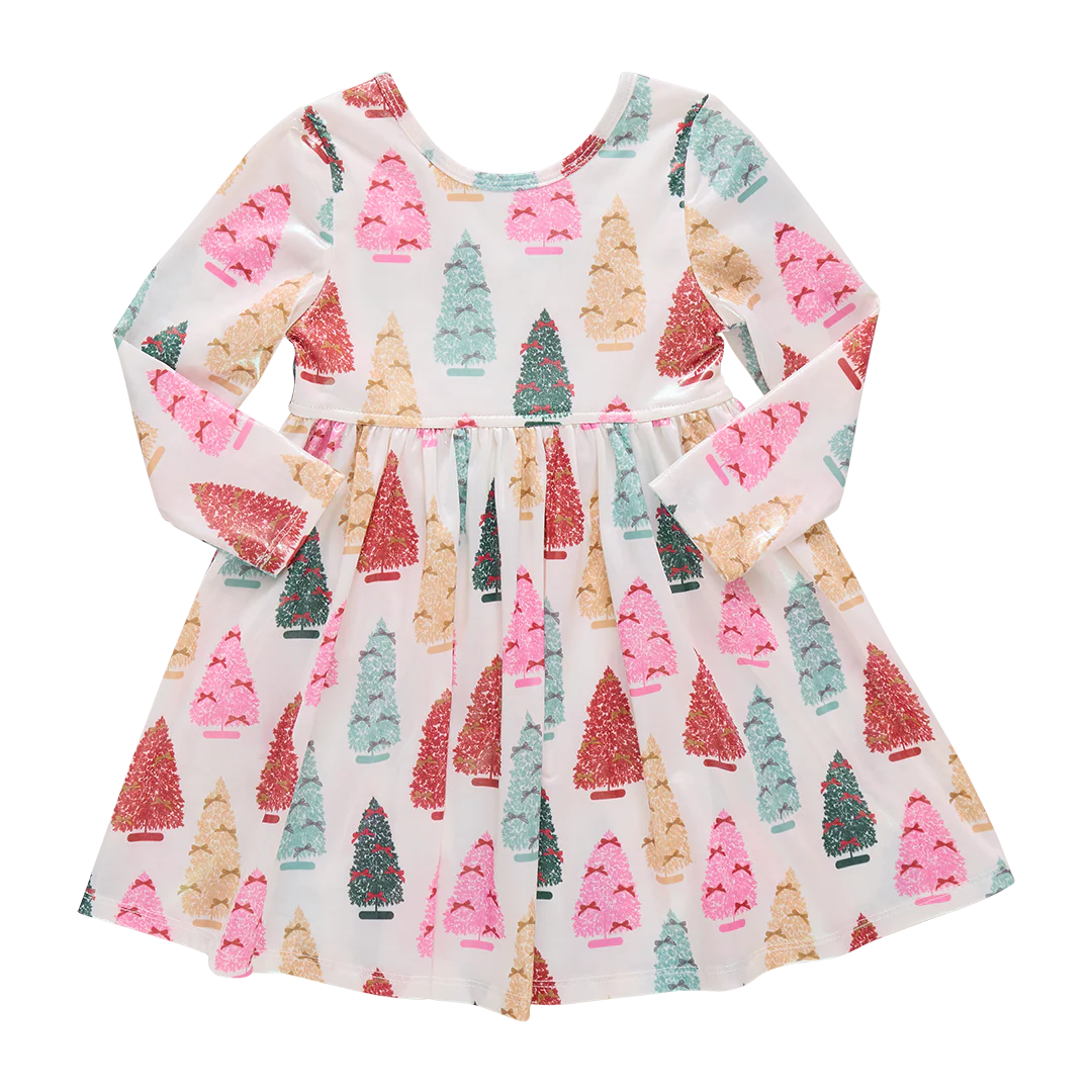 Bottle Brush Trees Girls Lame Steph Dress