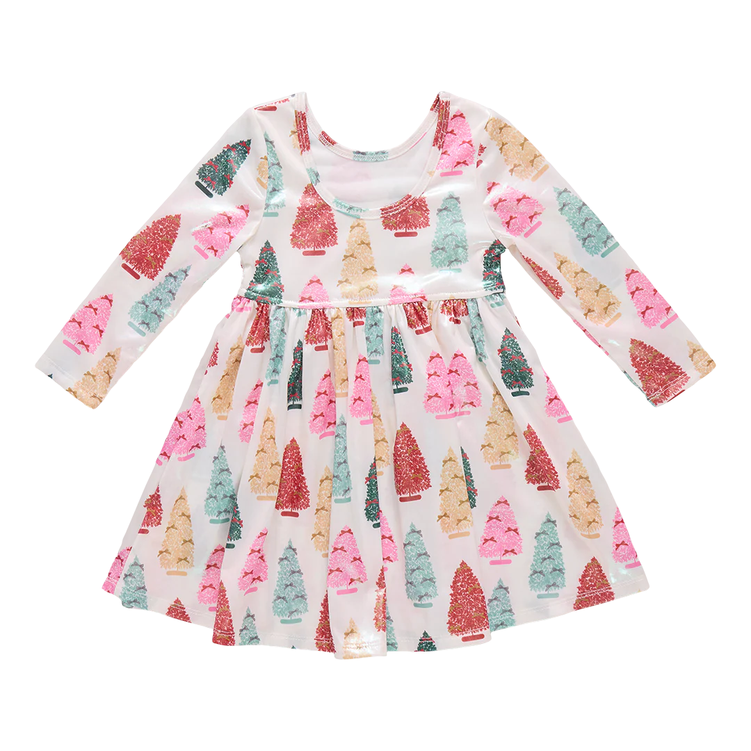 Bottle Brush Trees Girls Lame Steph Dress - Image 2