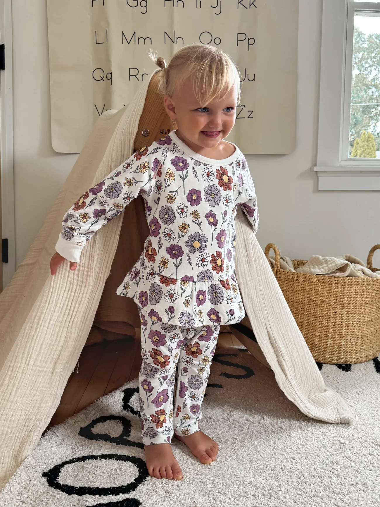 Bouquet Fleece Two Piece Ruffled Sweatsuit - Image 2