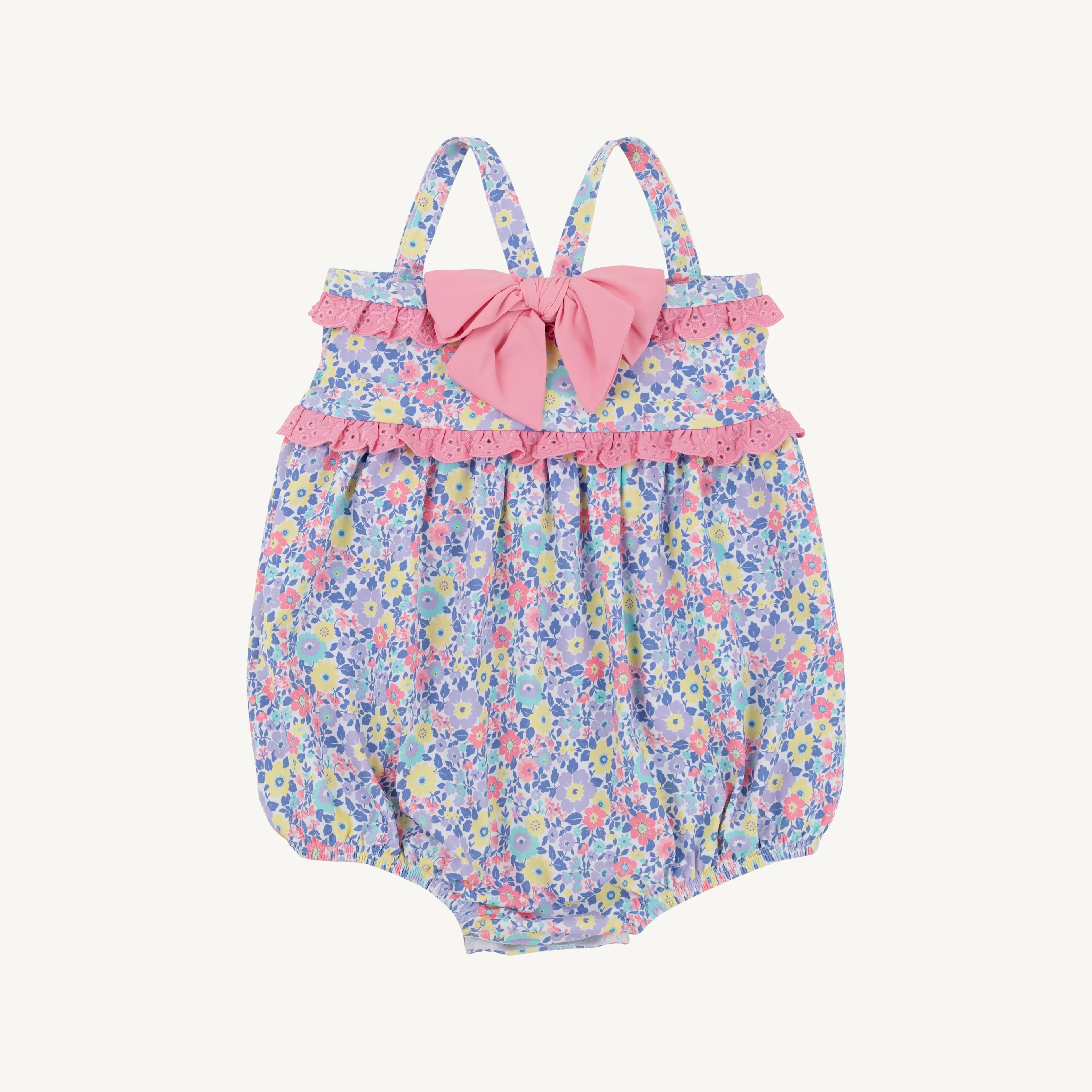 Briar Patch Petals/Hamptons Hot Pink St. Bart's Bubble Bathing Suit - Image 2