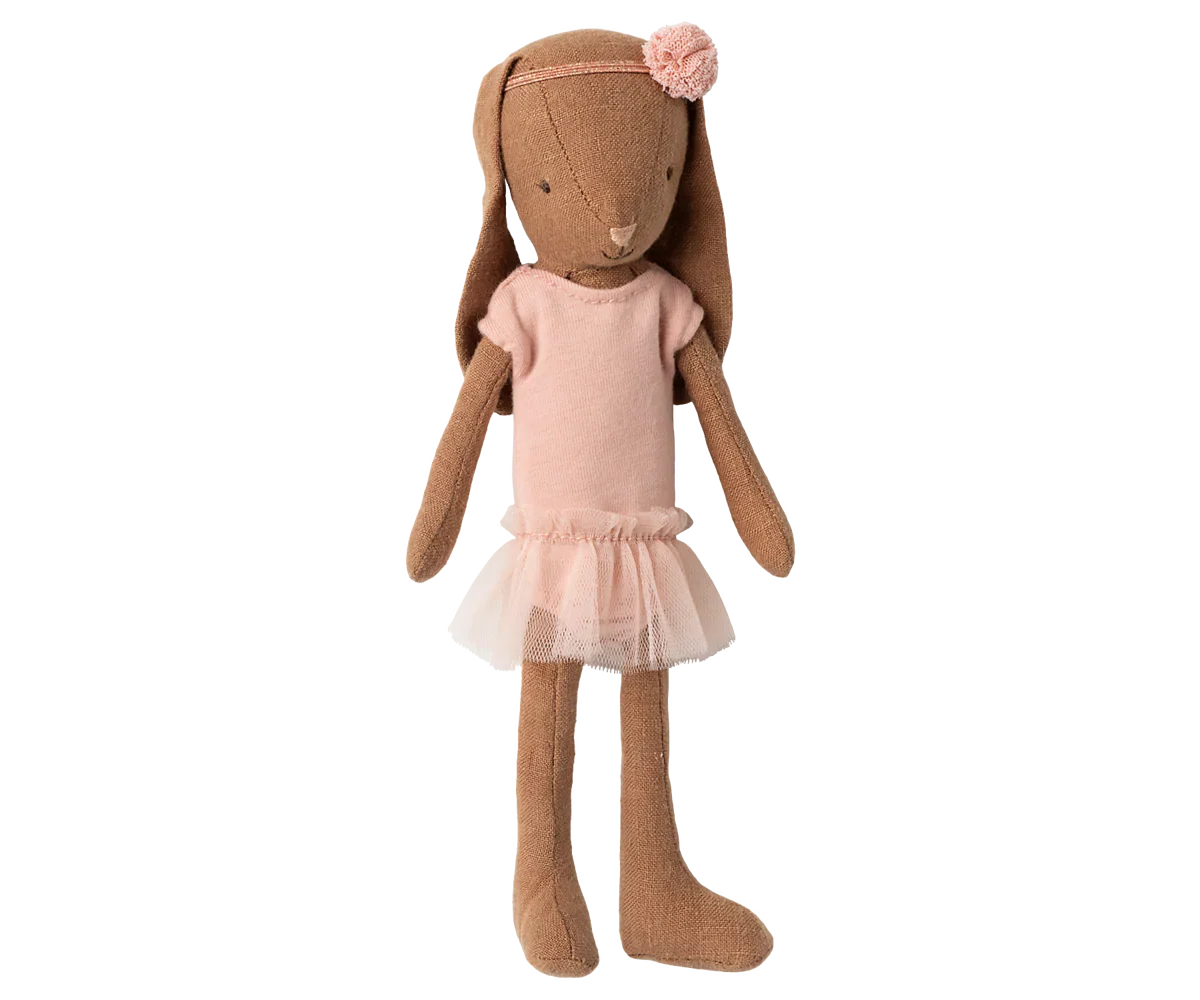 Bunny, Size 1 - Chocolate brown - Ballet suit and skirt rose