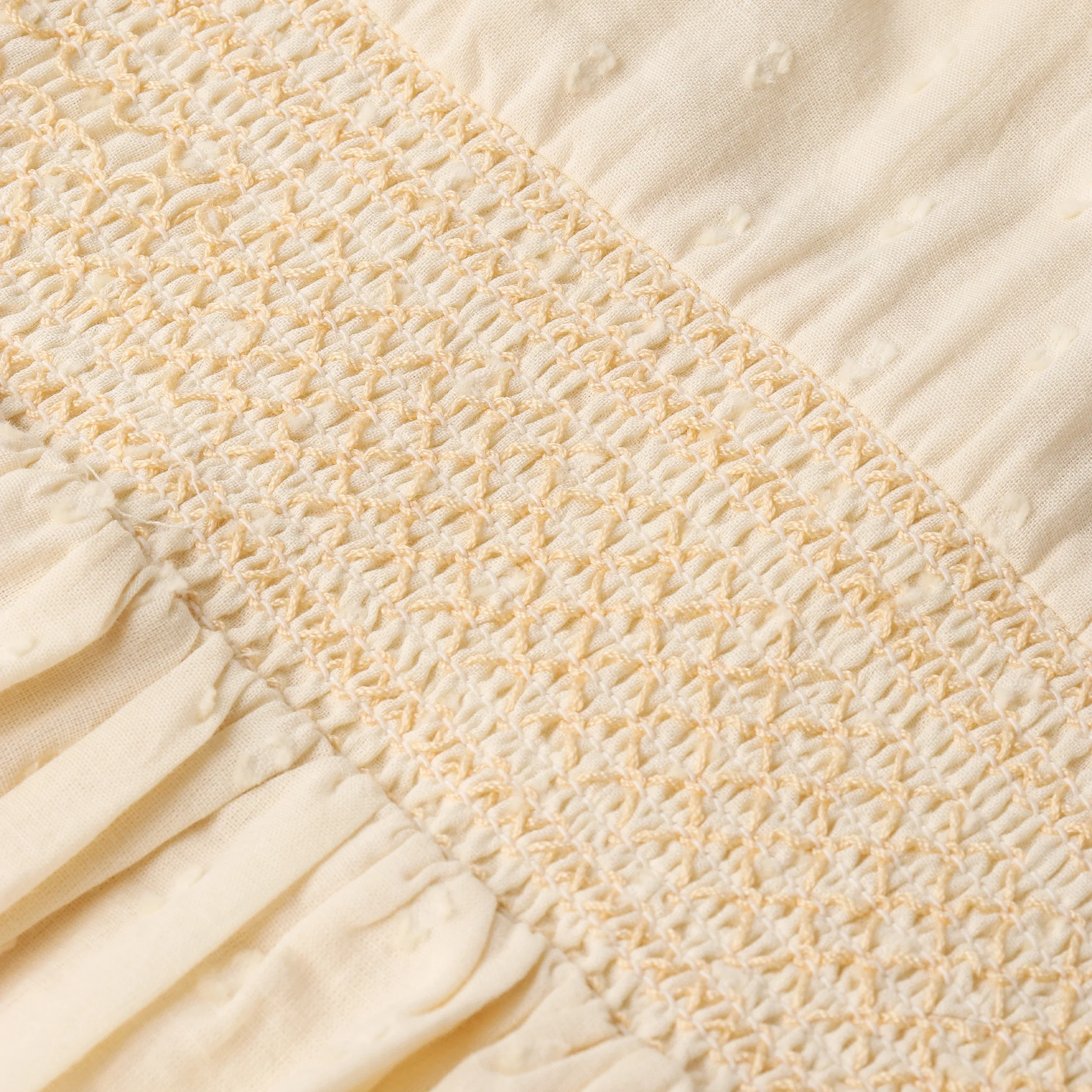 Butter Yellow Organic Smocked Collar Dress - Image 2