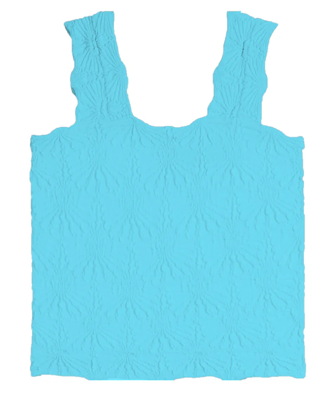 Capri Seamless Floral Textured Tank