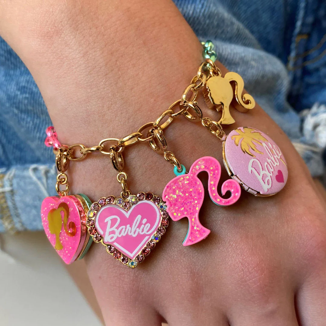 Charm it! - Gold Barbie Heart Charm - Image 2