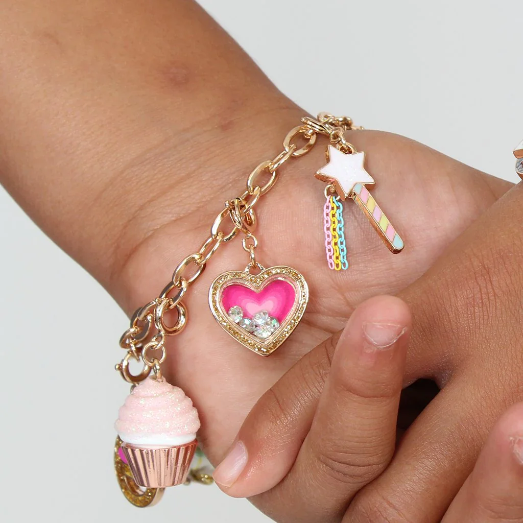 Charm It! - Pink Glitter Cupcake Charm - Image 2