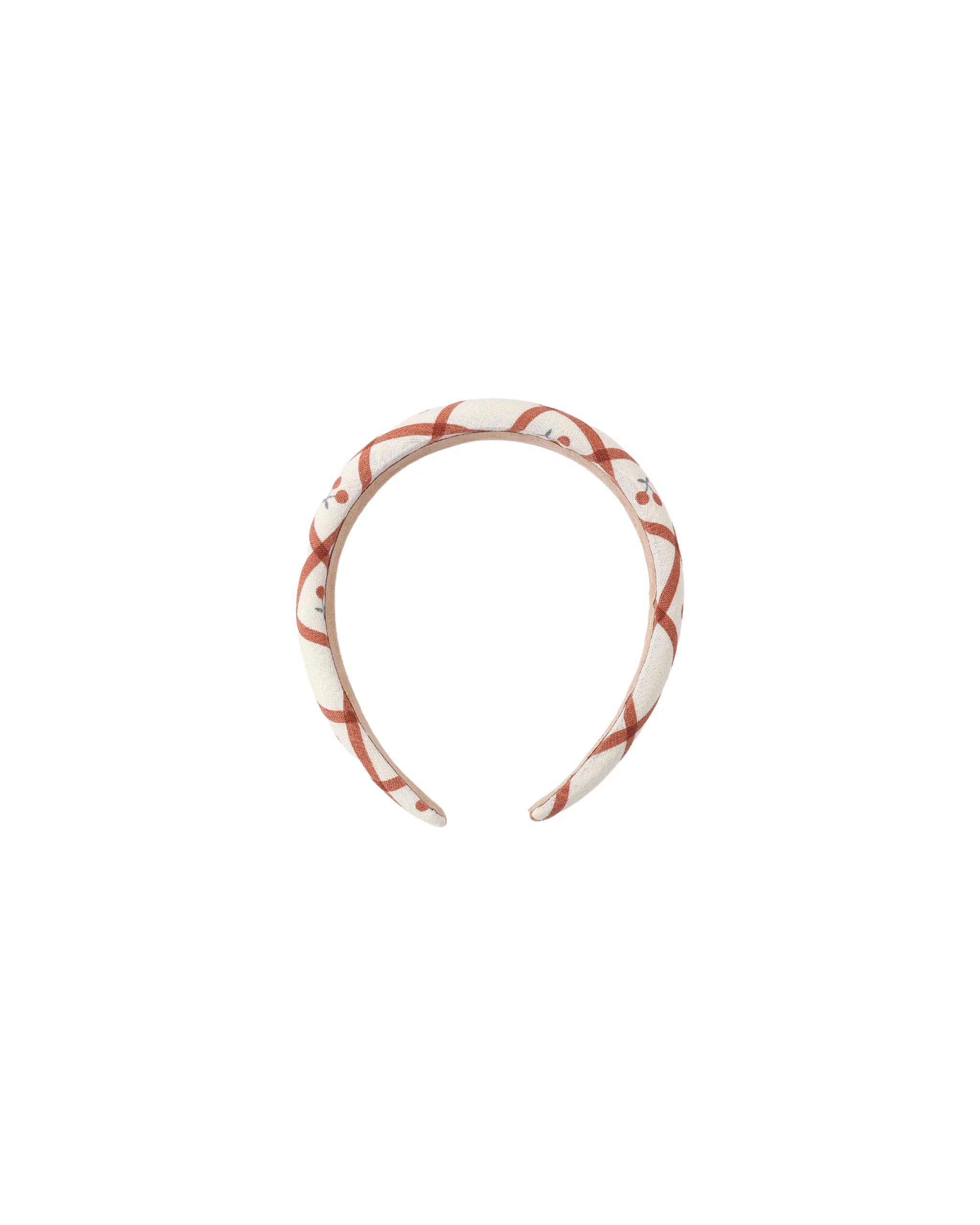 Cherry Check Padded Headband