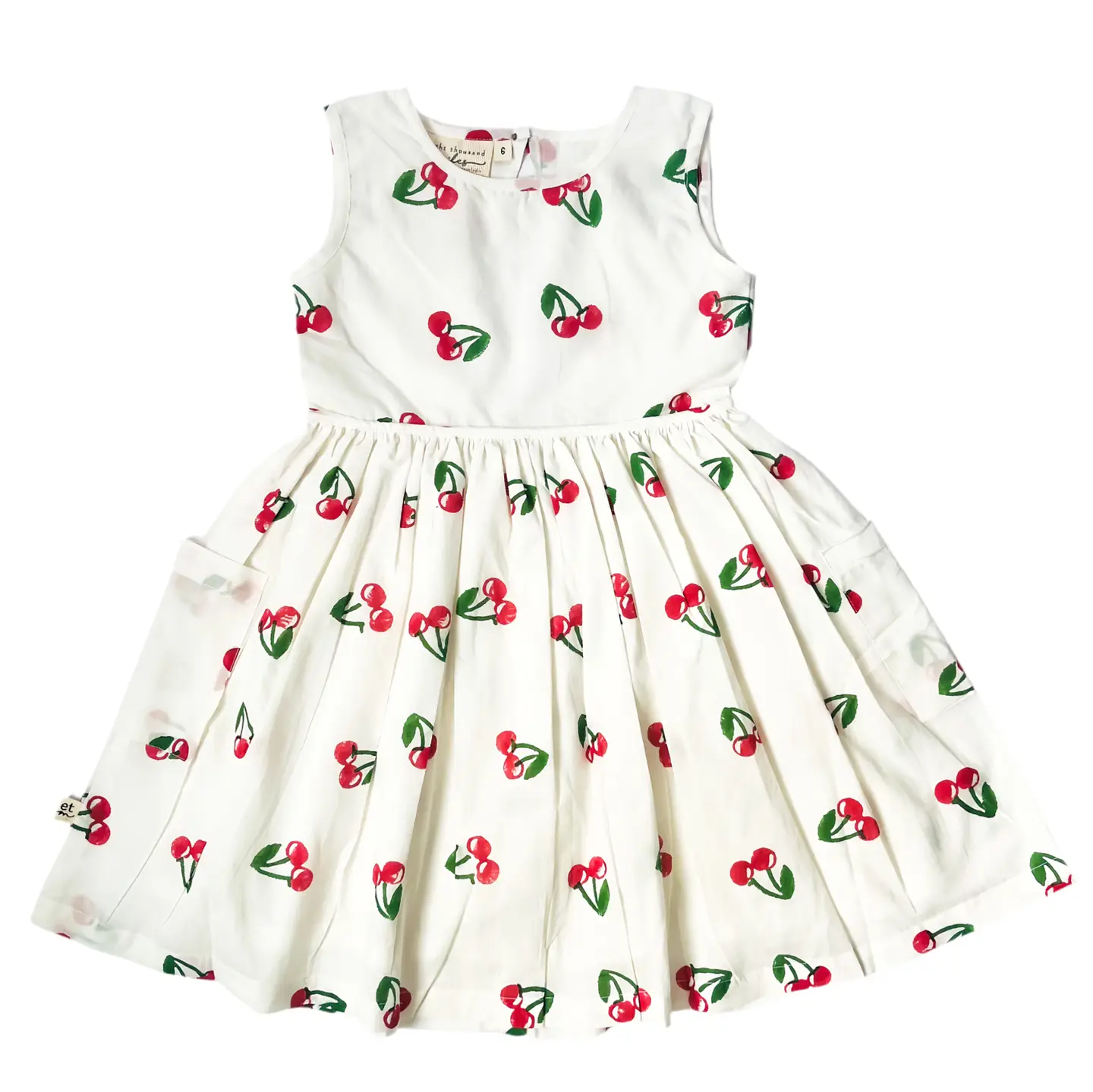Cherry Dress With Back Cut Out