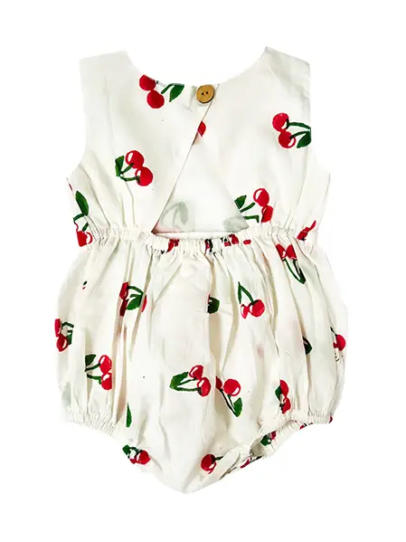 Cherry Back Cut Out Romper - Image 2