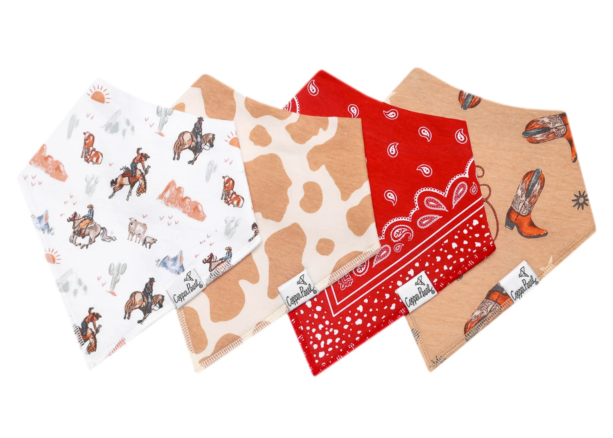 Copper Pearl - Boone Baby Bandana Bibs Set