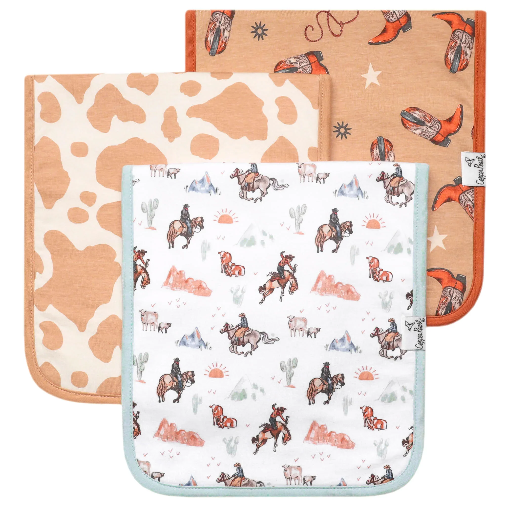 Copper Pearl - Boone Premium Burp Cloths