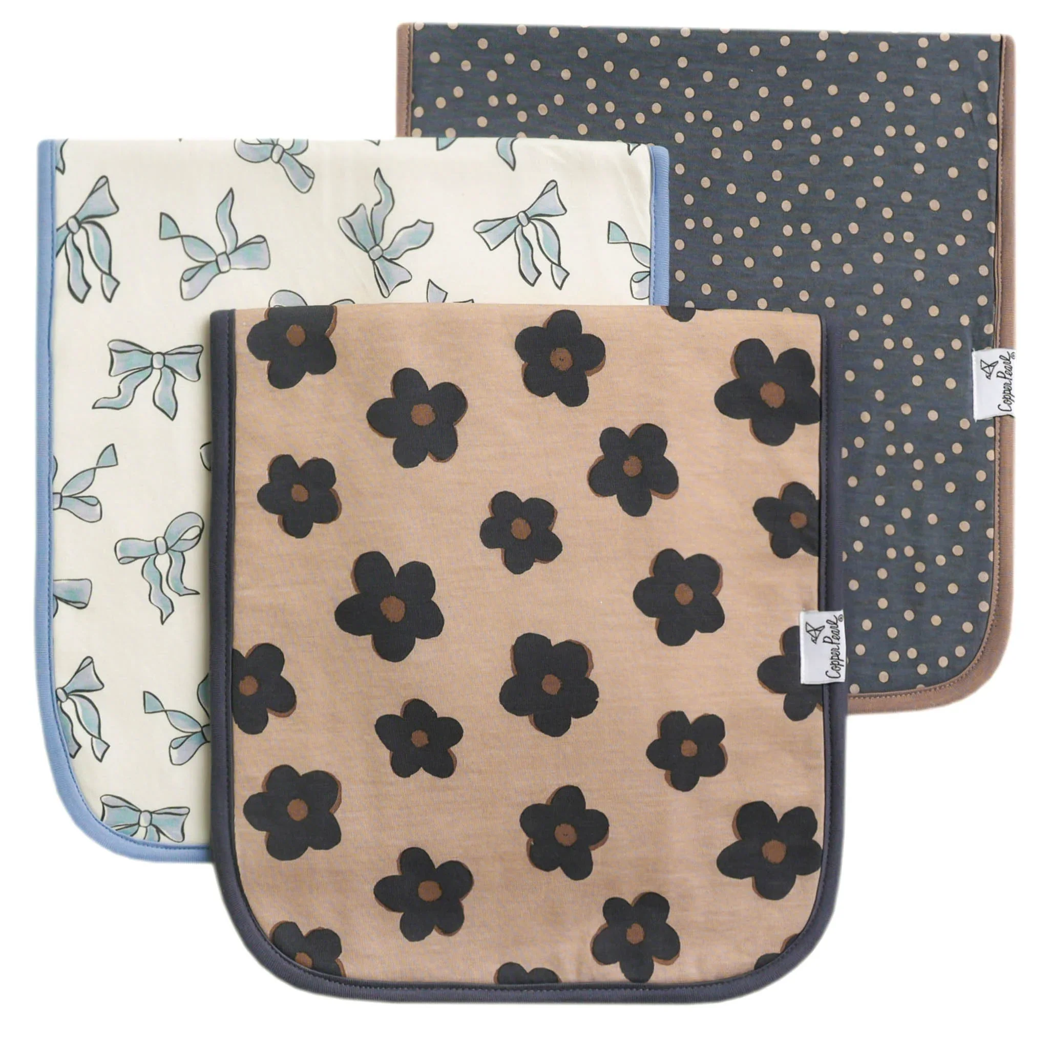 Copper Pearl - Gemma Burp Cloths