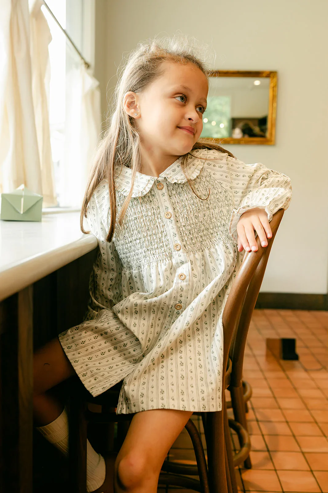 Country Floral Elodie Smocked Dress - Image 2