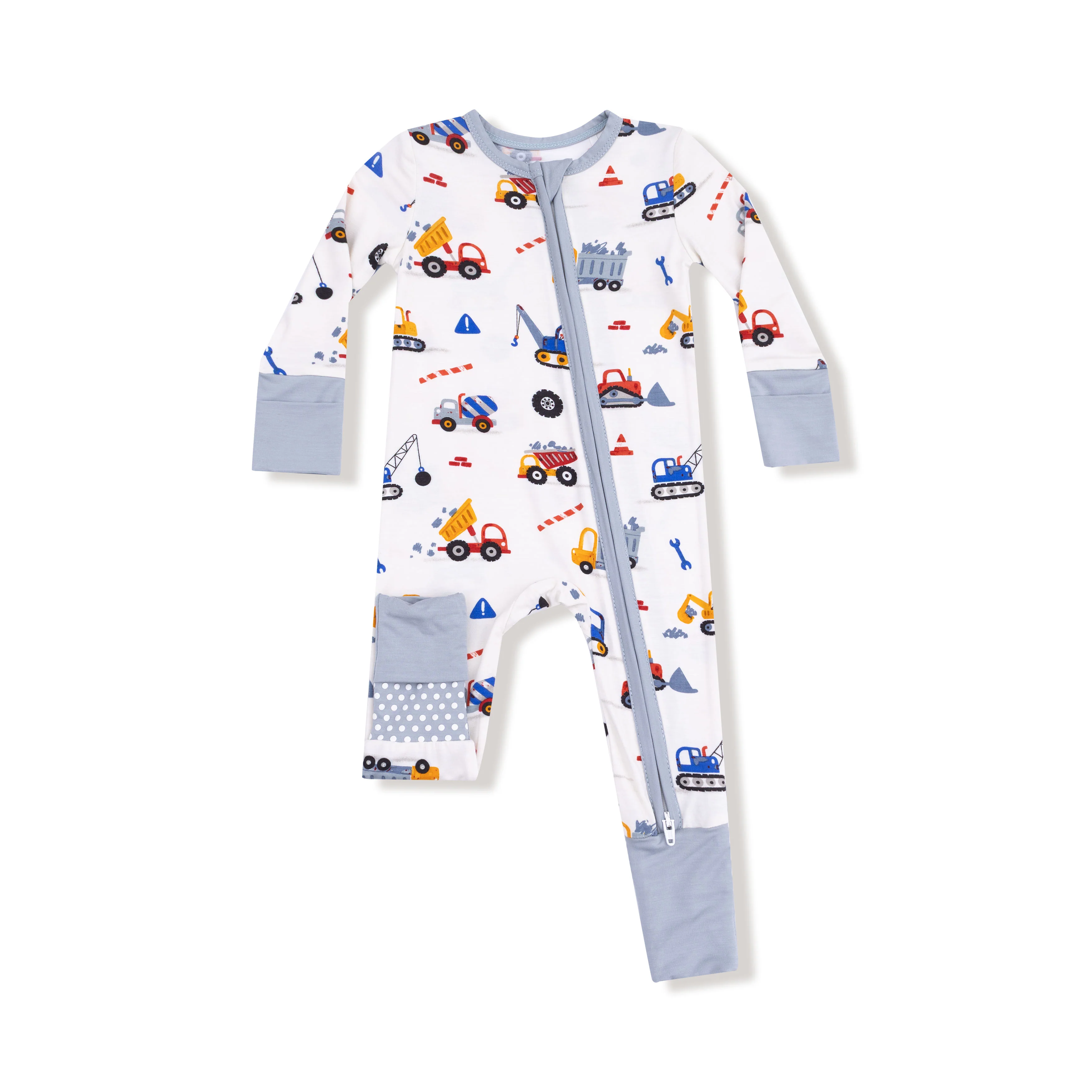 Crayon Construction Zip Romper