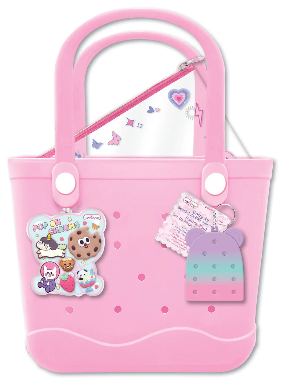 Critters Carry All Beach Tote Bag with Charms