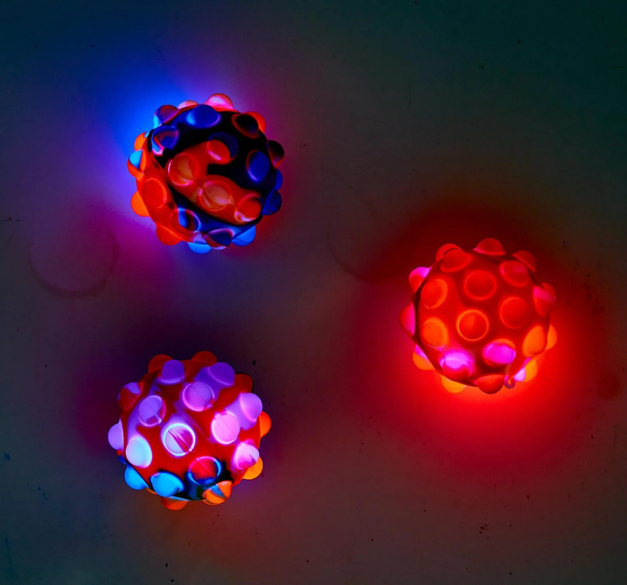 Cupcakes & Cartwheels - Bubble Pop Light Up Bouncing Popper Ball - Image 2