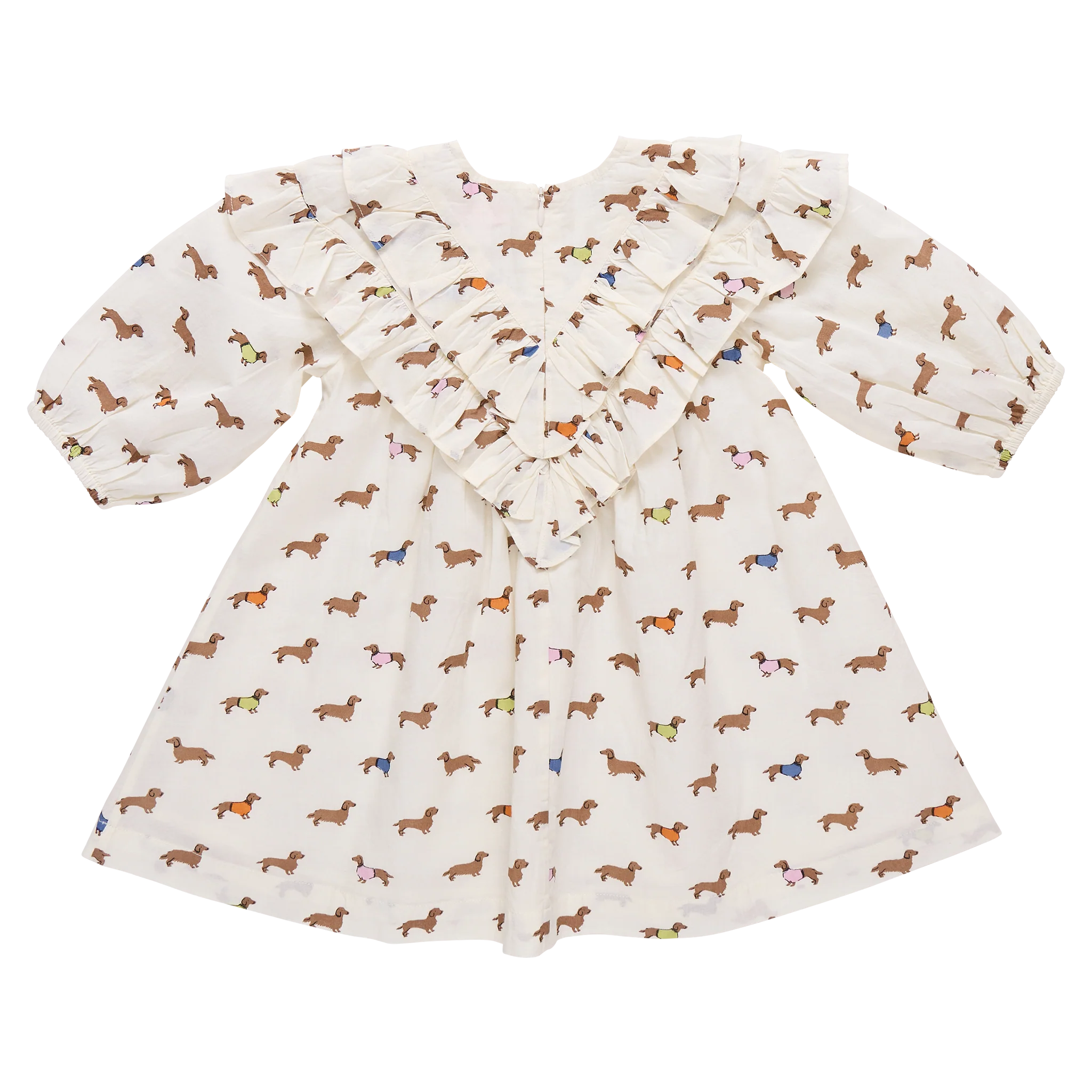 Dachshunds In Sweaters Girls Everly Dress