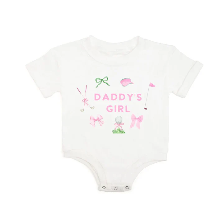 Daddy's Girl Golf Icon Short Sleeve Romper