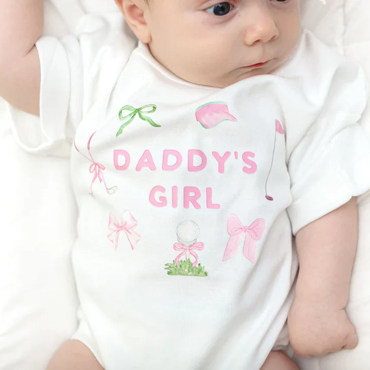 Daddy's Girl Golf Icon Short Sleeve Romper - Image 2