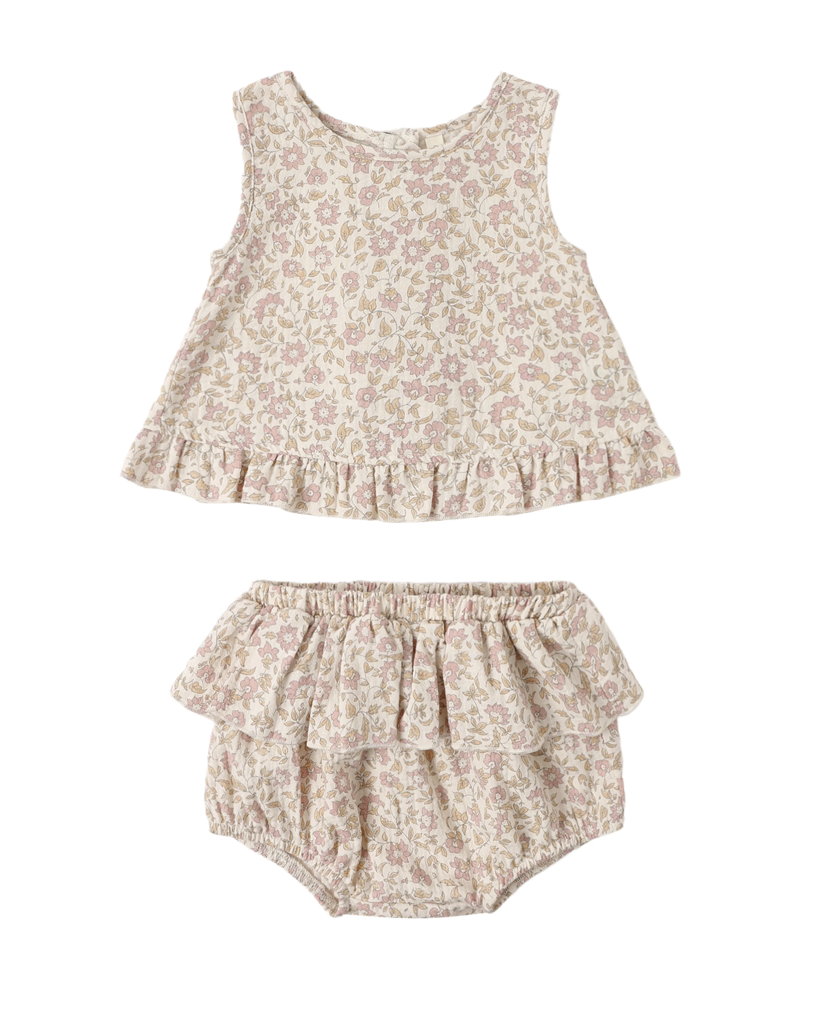 Dahlia Ruffled Tulip Top + Bloomer Set