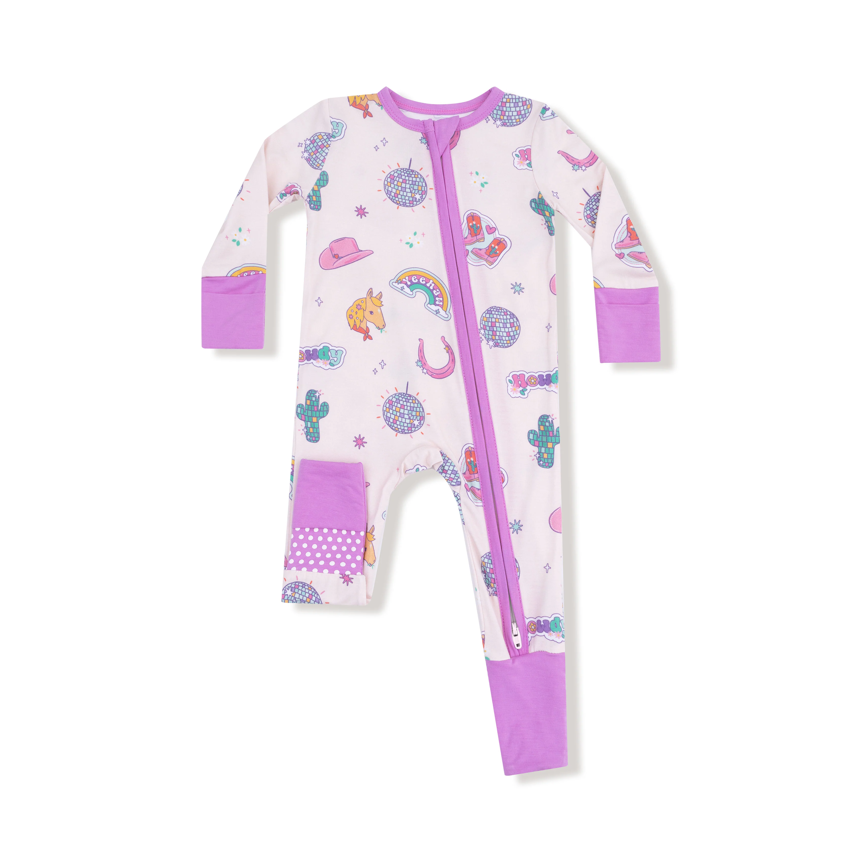 Disco Cowgirl Zip Romper