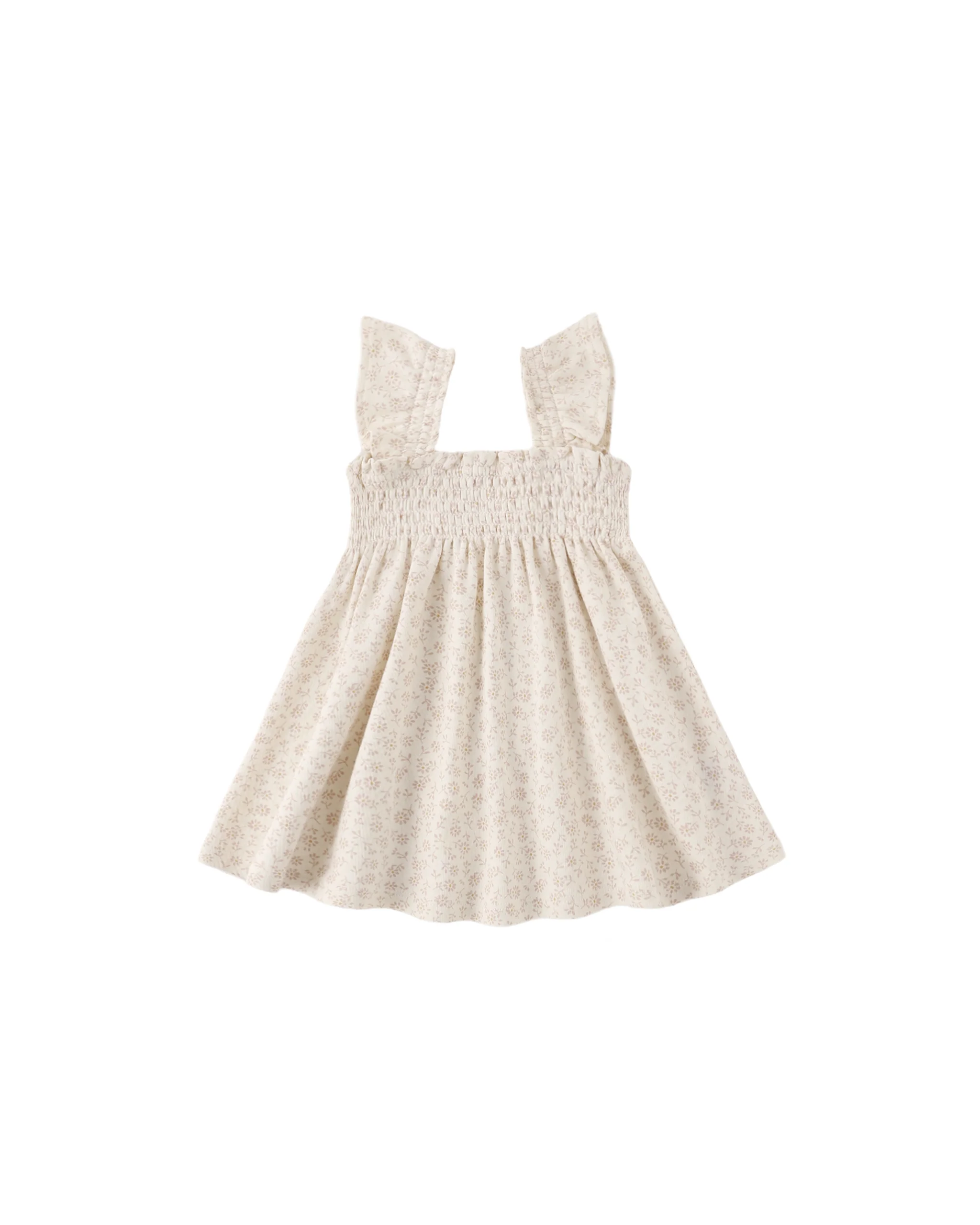 Ditsy Smocked Jersey Dress
