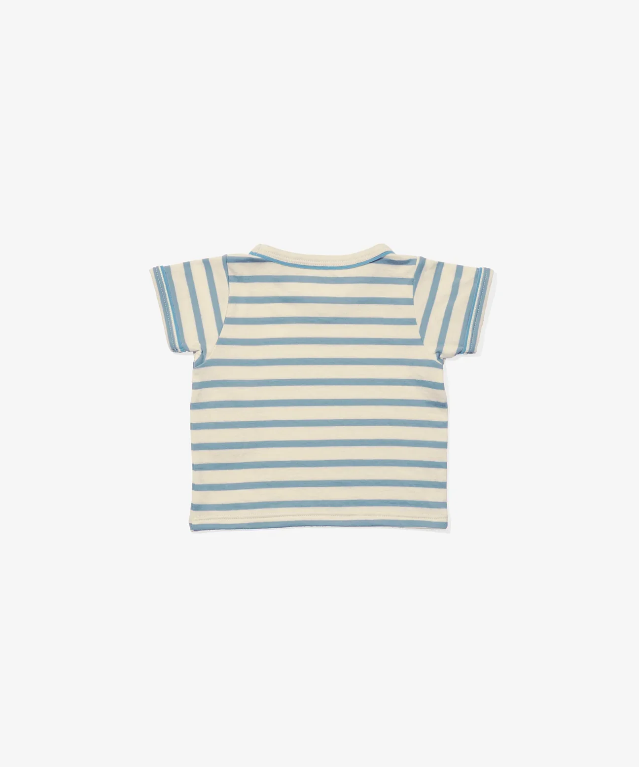 Dusty Blue Stripe Willie T-Shirt - Image 2