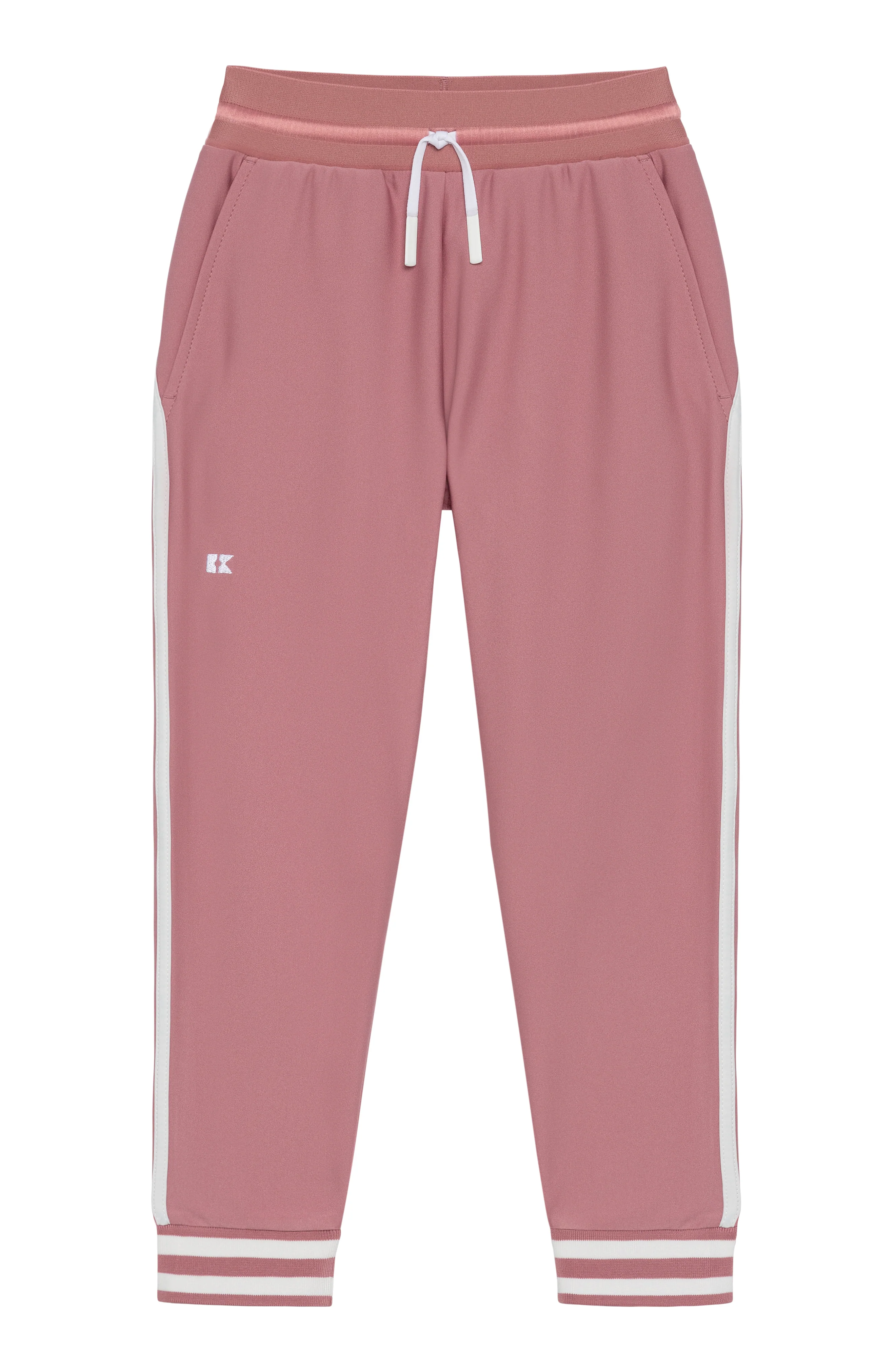 Dusty Pink Retro Warm-Up Jogger