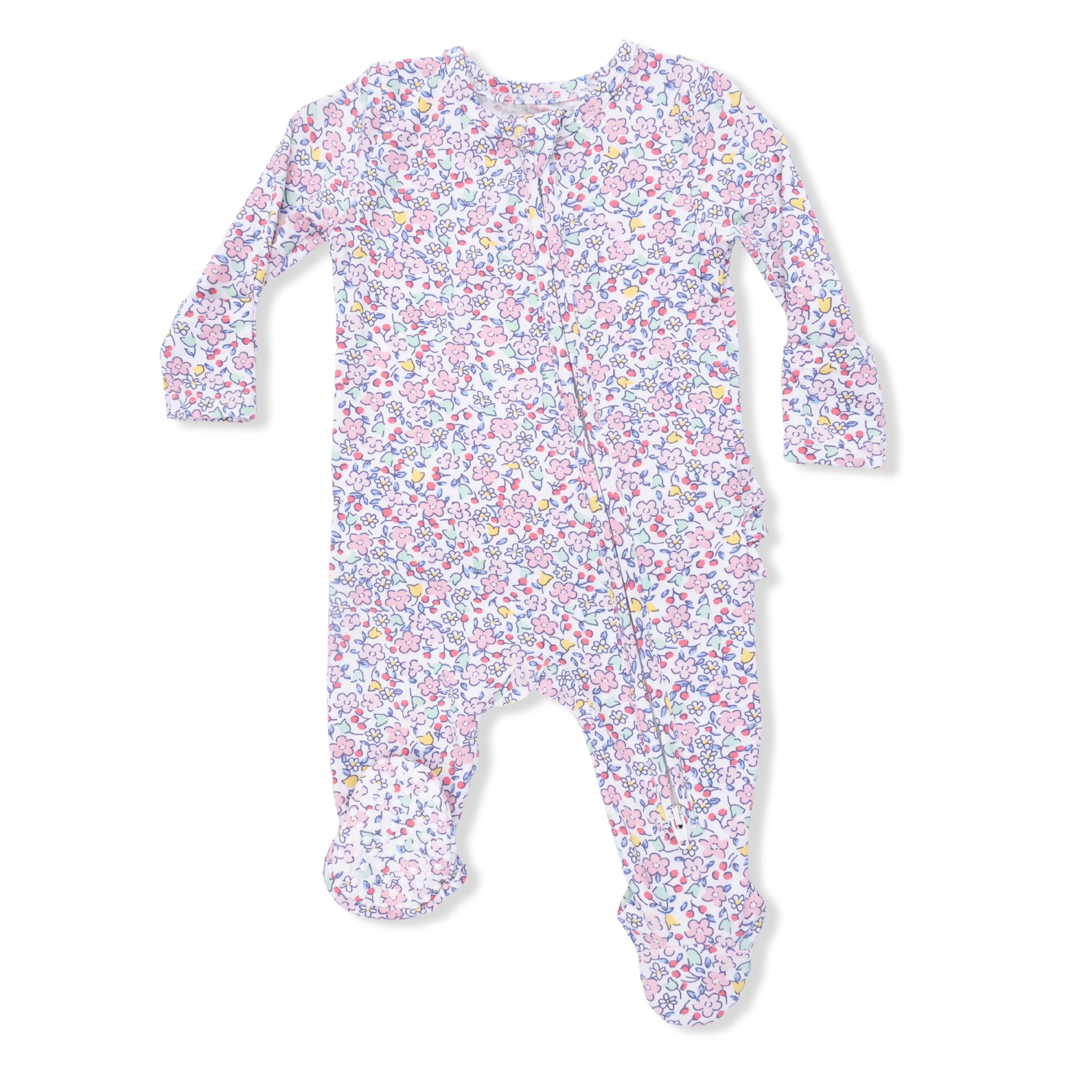 Elizabeth's Garden Ruffle Footie
