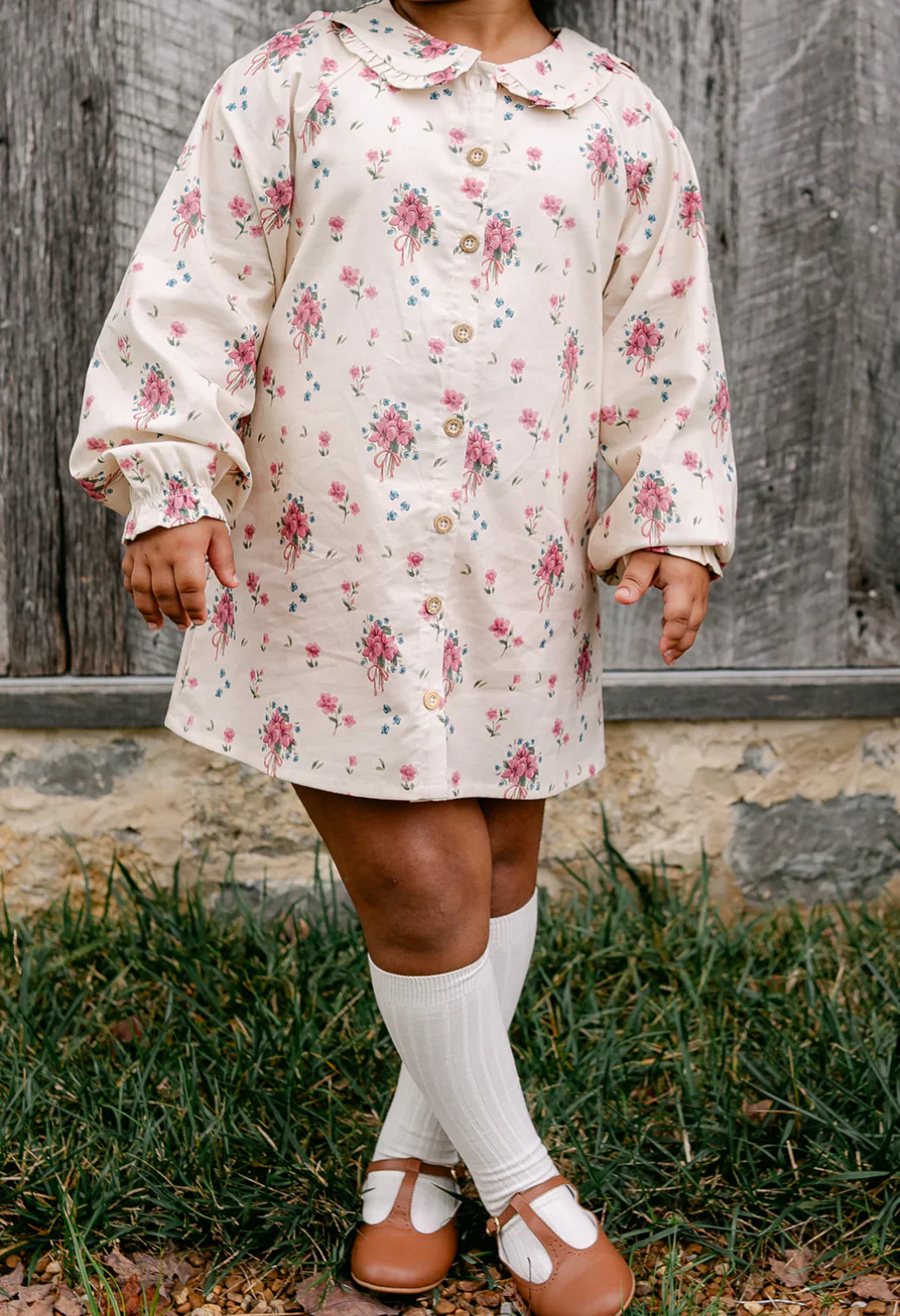 Floral Bouquet Goldie Long Sleeve Dress - Image 2