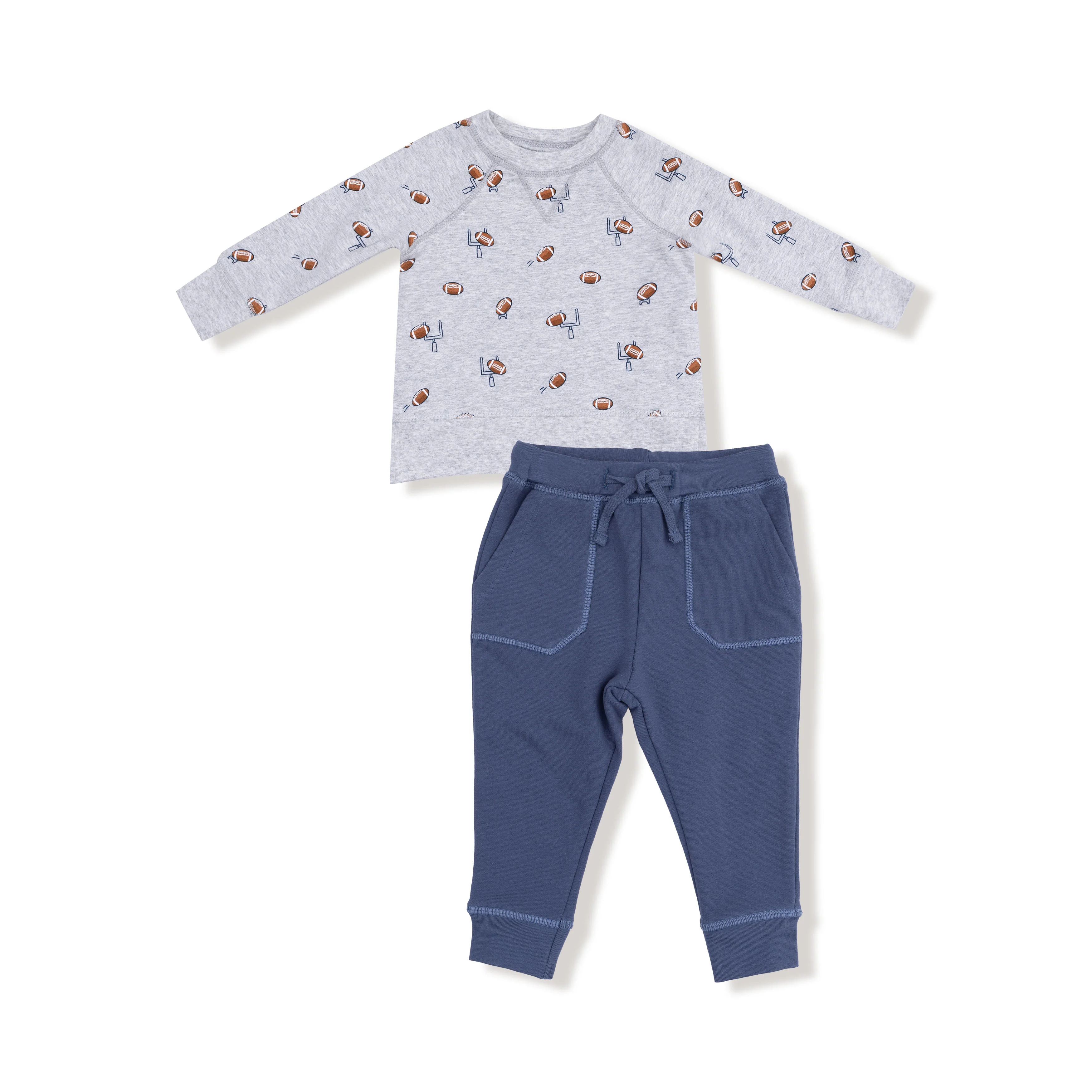 Football Field Goal Sweatshirt & Jogger Set