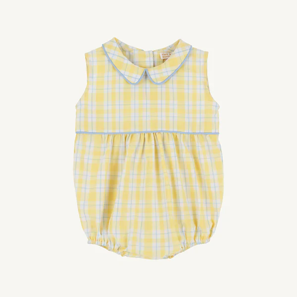 Forsyth Park Plaid/Beale Street Blue Sleeveless Bradford Bubble