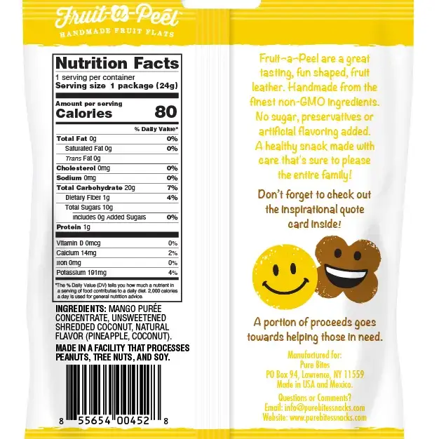 Fruit-a-Peel - Pineapple Coconut Fruit Flats - Image 2