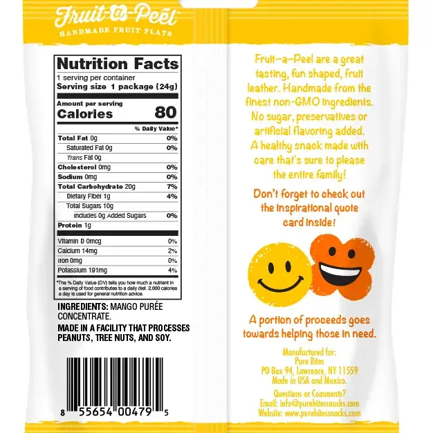 Fruit-a-Peel - Sweet Juicy Mango Fruit Flats - Image 2