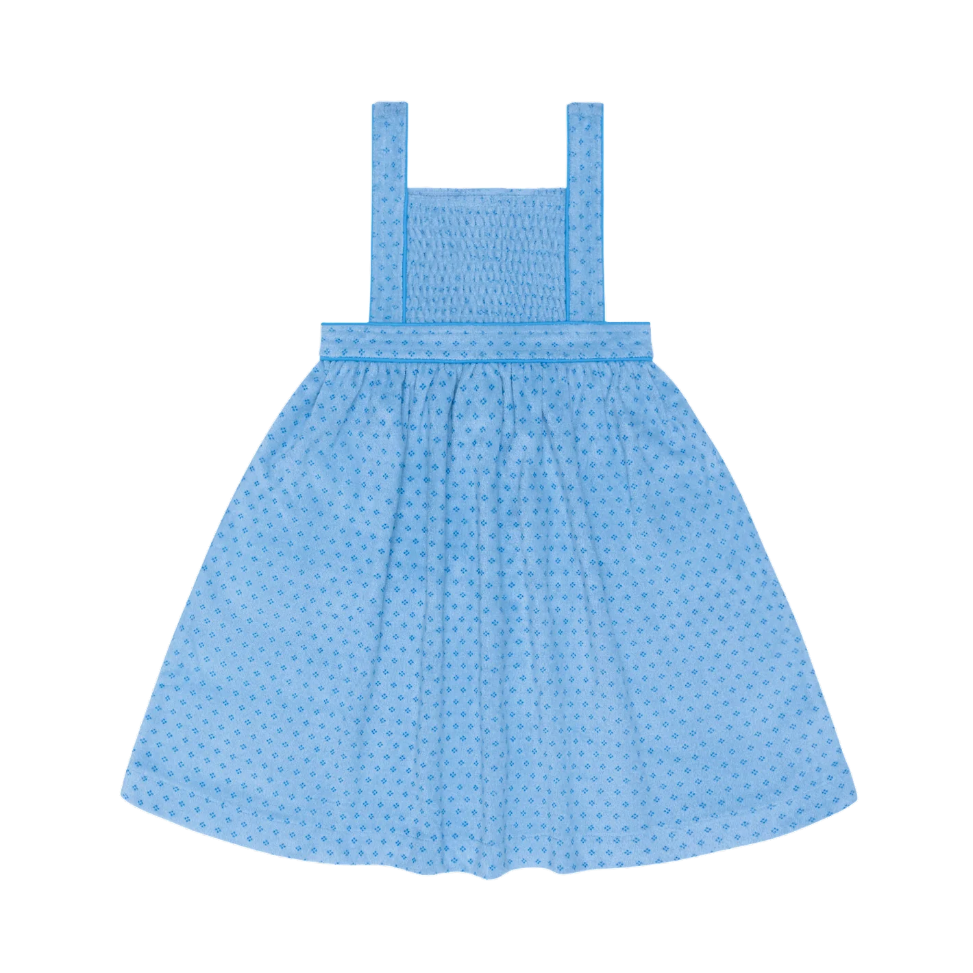 girls le marin dot french terry bib dress