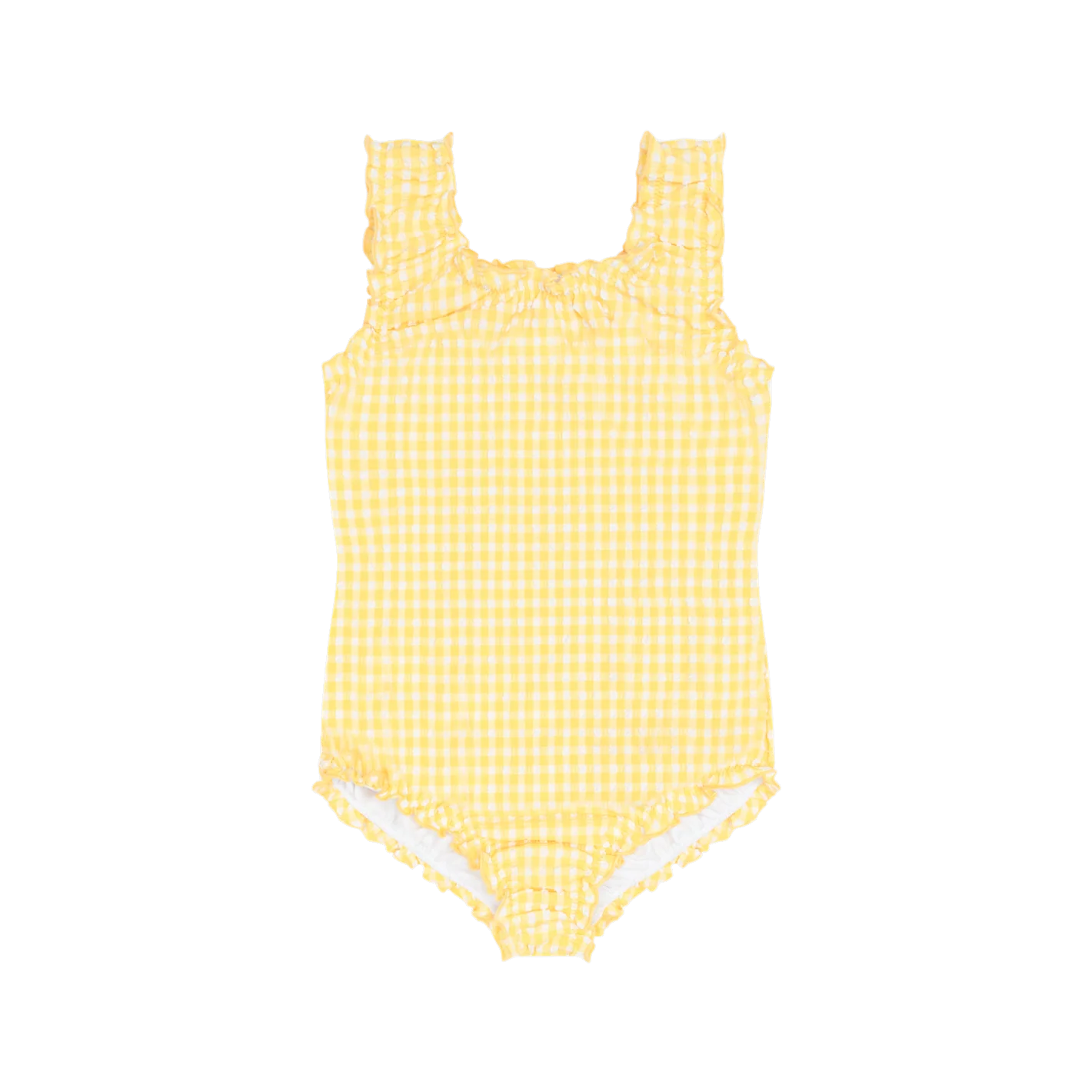 girls soleil gingham scoop neck one piece