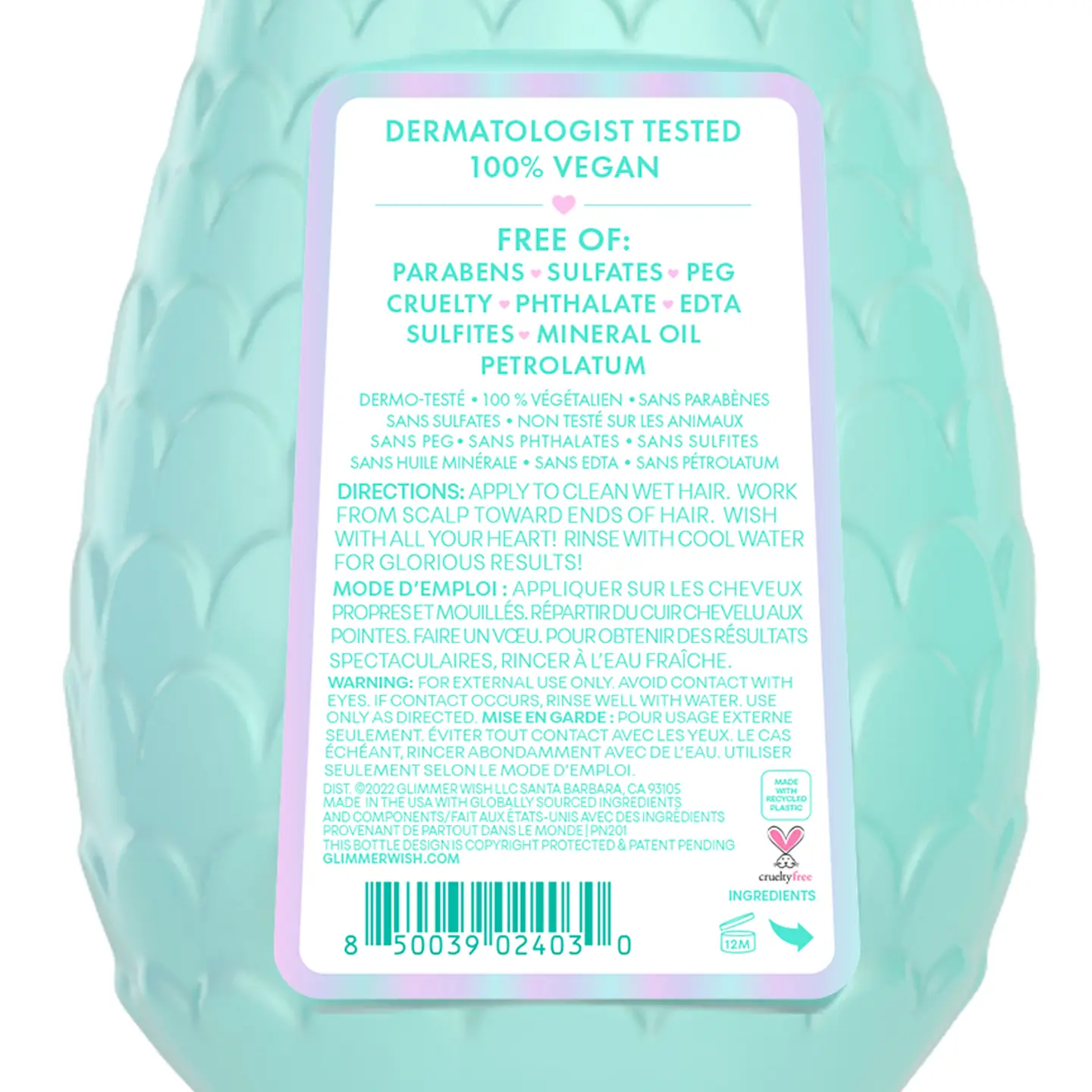Glimmer Wish - Mermaid Kids Conditioner | Paraben & Sulfate Free - Image 2