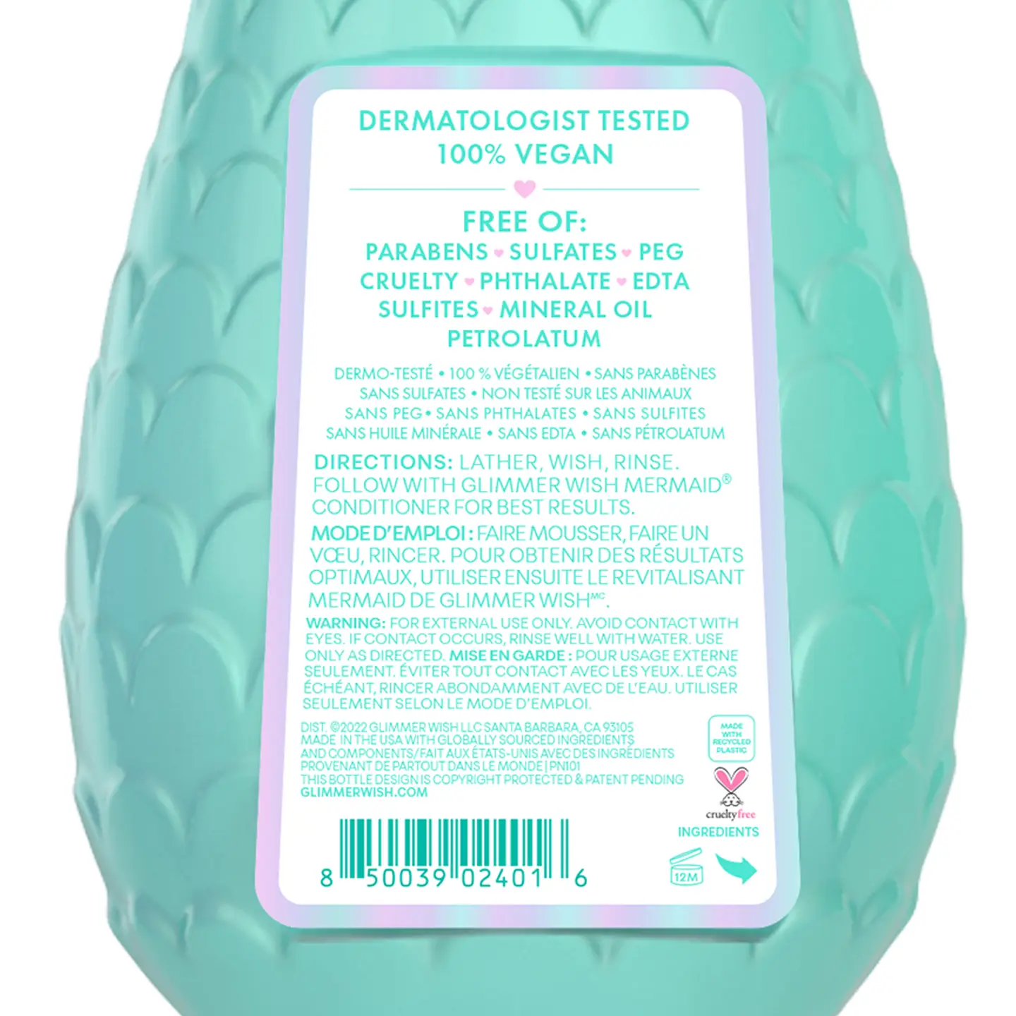 Glimmer Wish - Mermaid Kids Shampoo | Paraben & Sulfate Free - Image 2